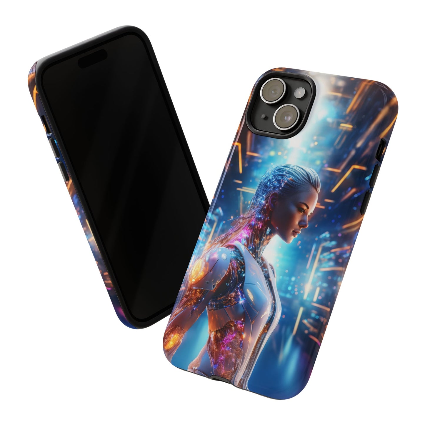 Futuristic Human Android Hybrid Cell Phone Case 008