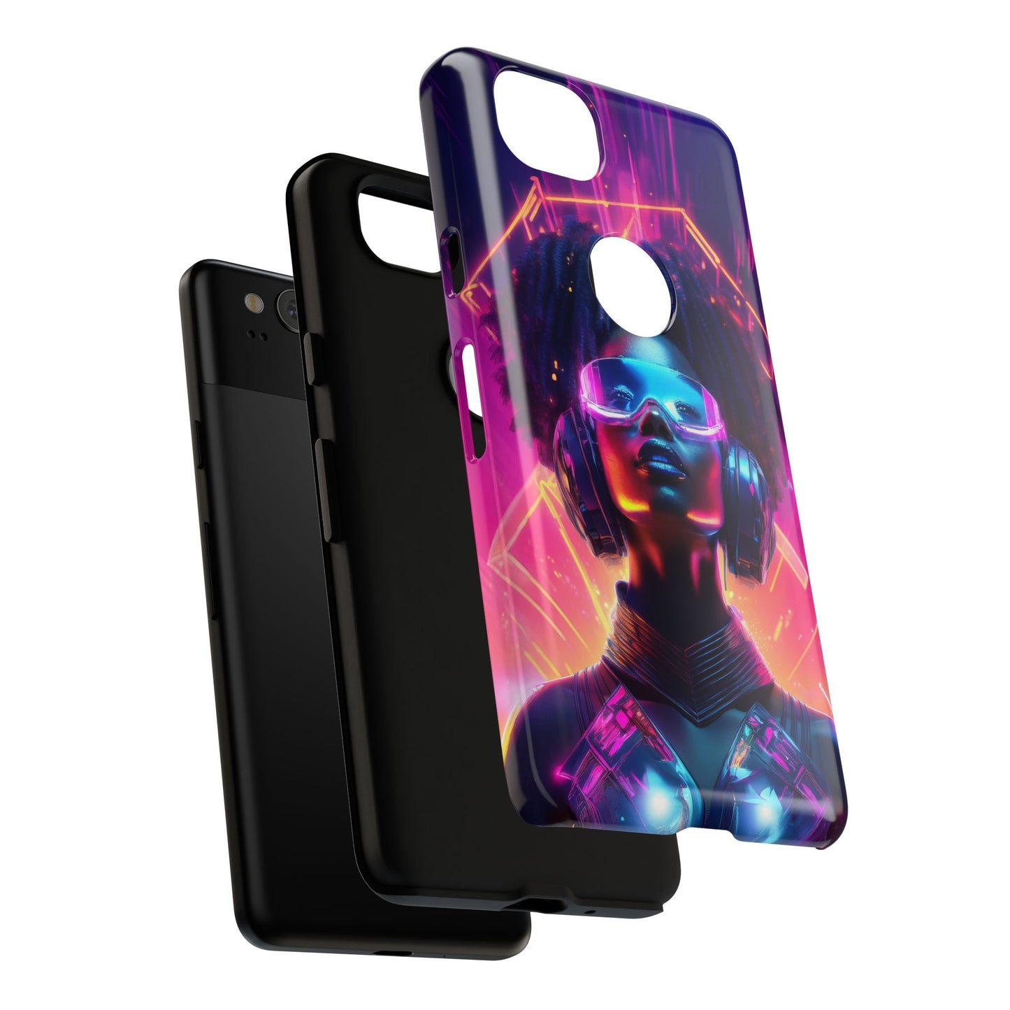 Futuristic Cyberpunk Female Cell Phone Case 030