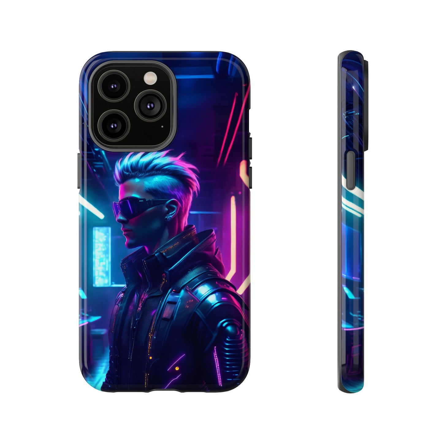 Futuristic Cyberpunk Male Cell Phone Case 002