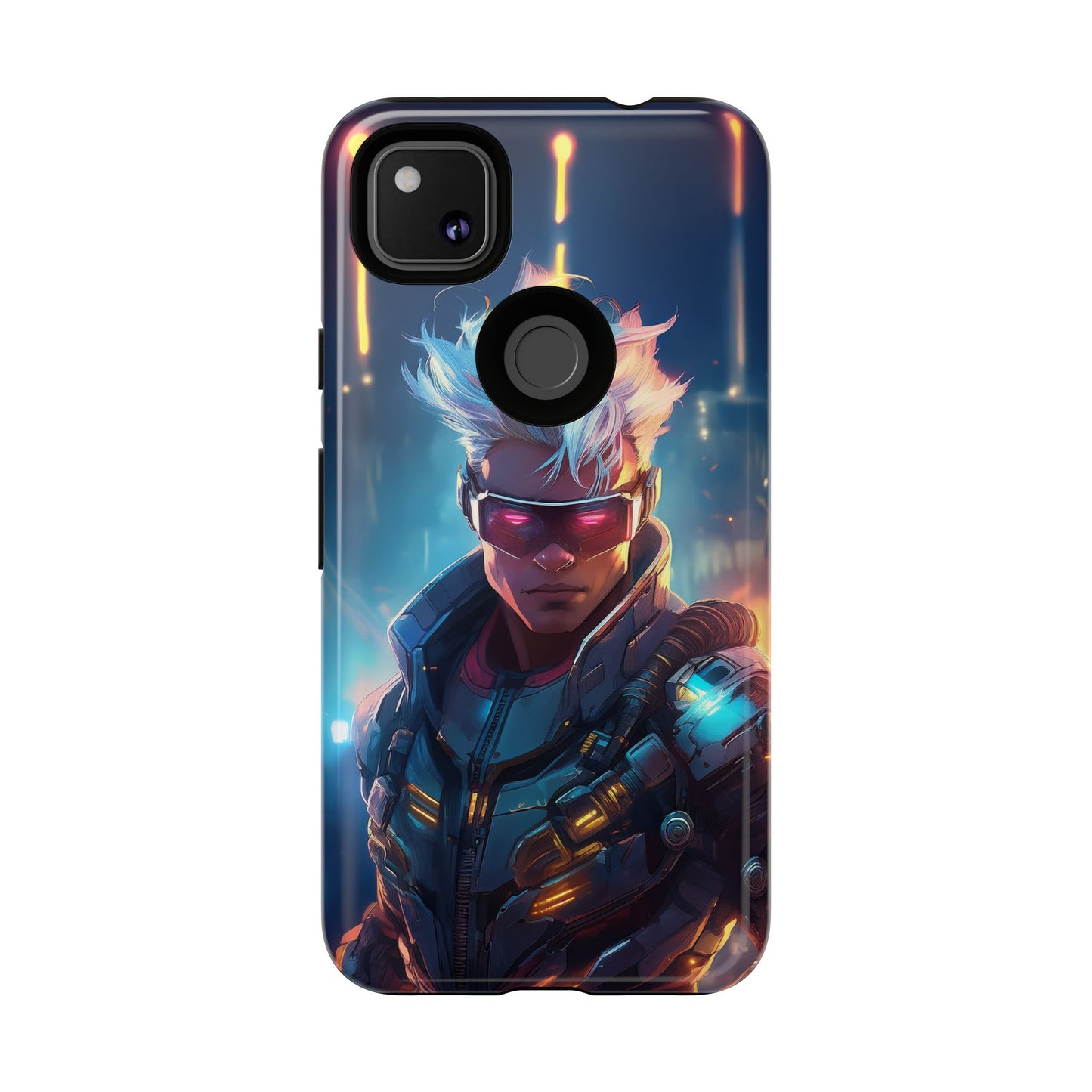 Futuristic Cyberpunk Male Cell Phone Case 018