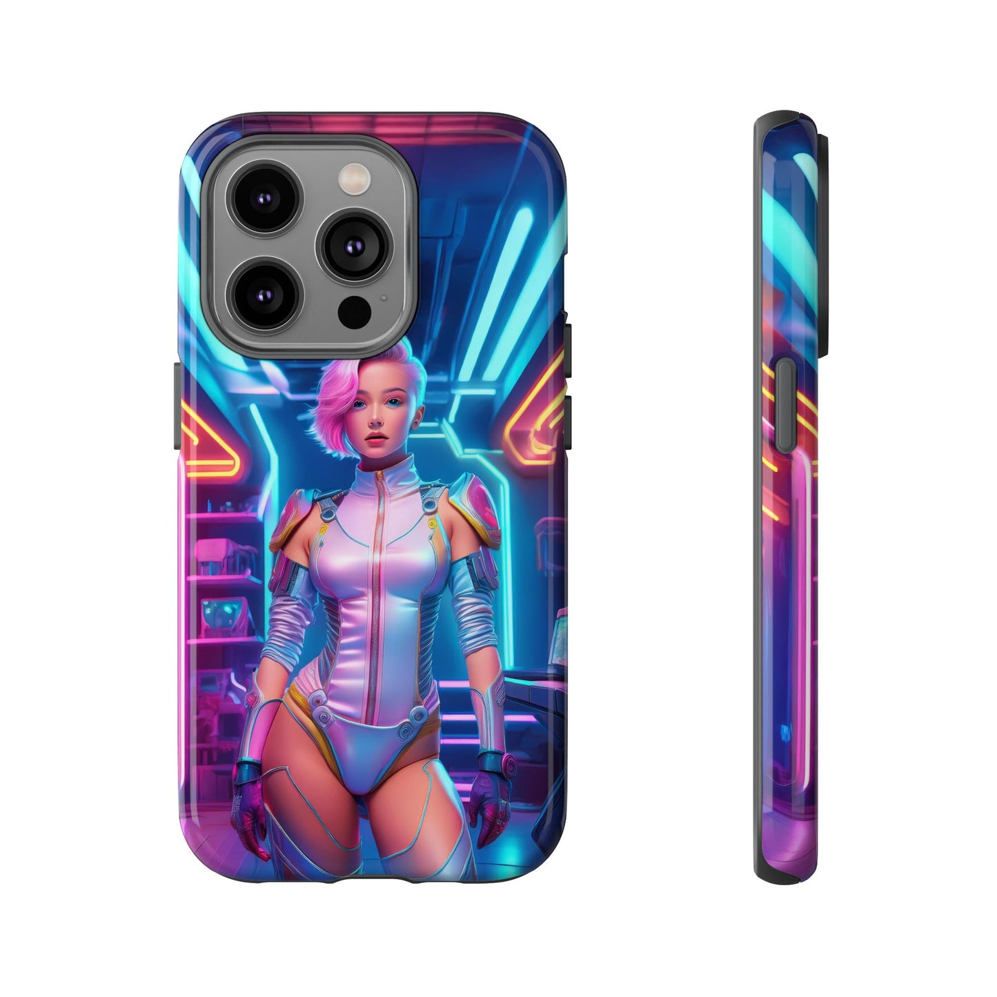 Futuristic Cyberpunk Female Cell Phone Case 002