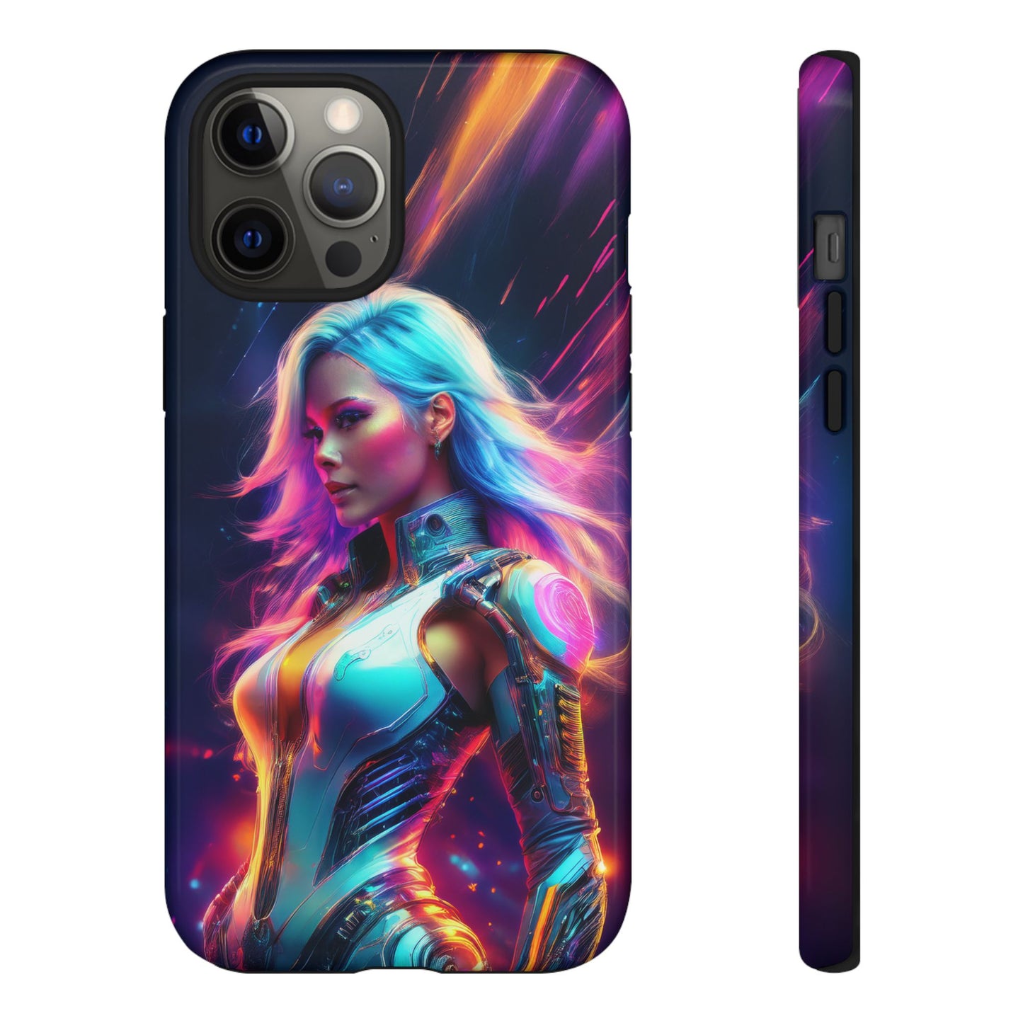 Futuristic Cyberpunk Female Cell Phone Case 012