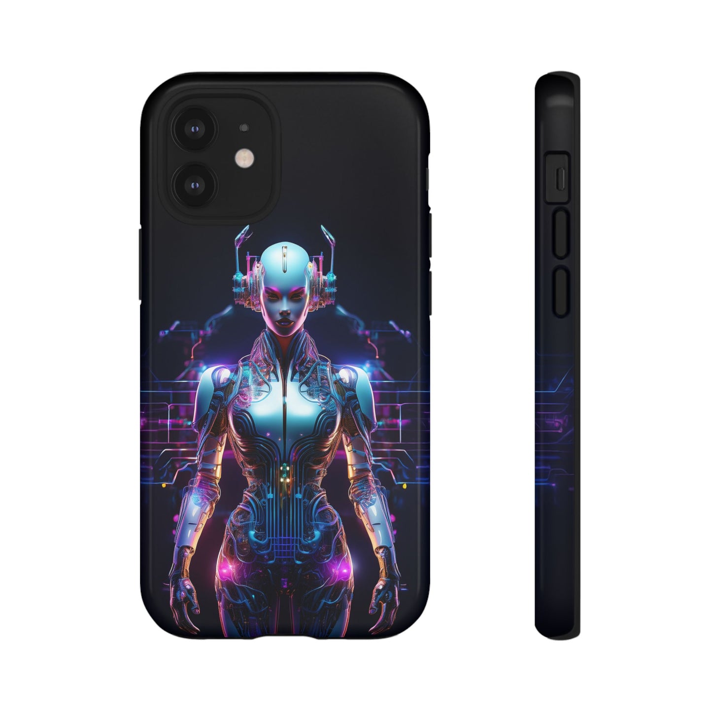 Futuristic Human Android Hybrid Cell Phone Case 001