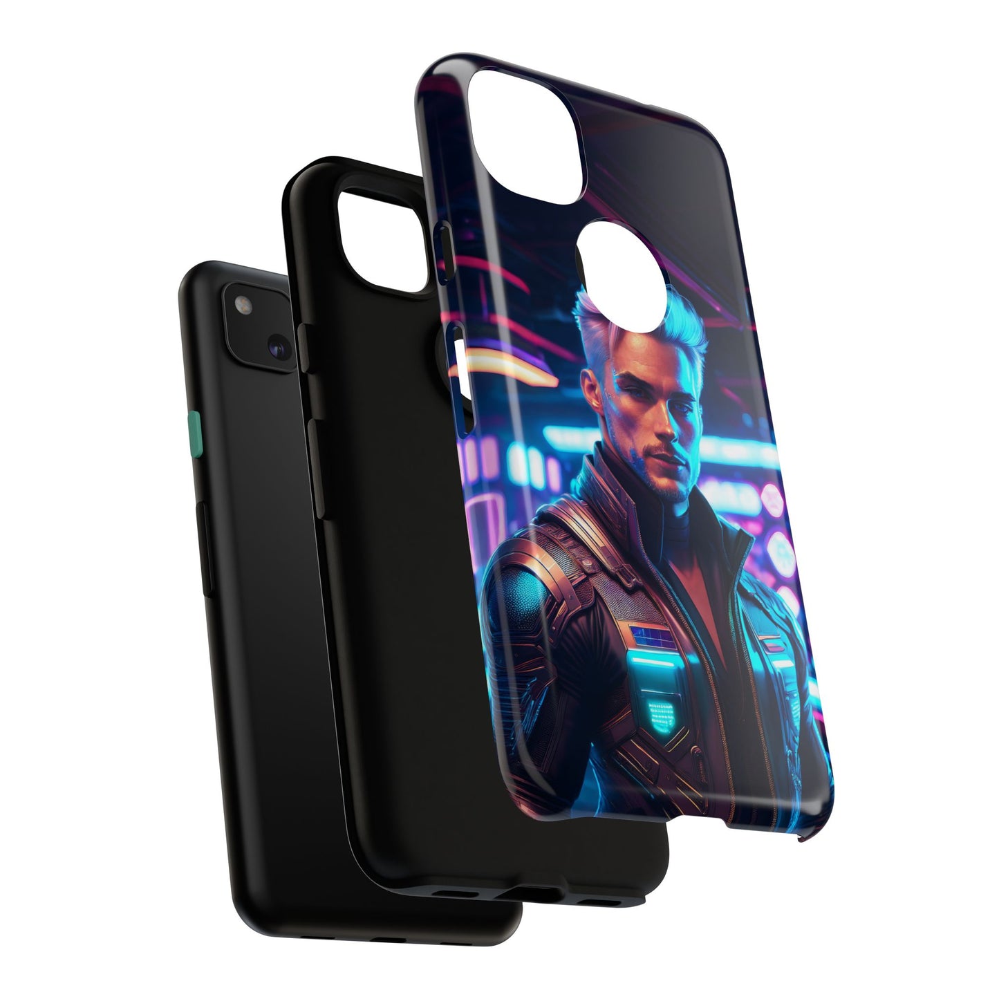 Futuristic Cyberpunk Male Cell Phone Case 008