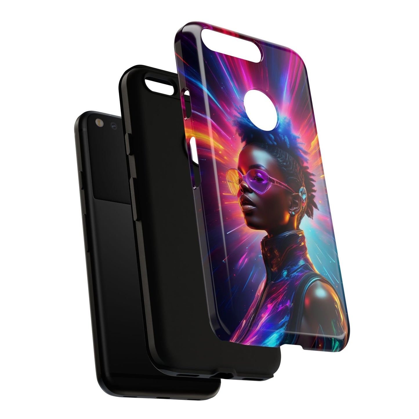 Futuristic Cyberpunk Female Cell Phone Case 026