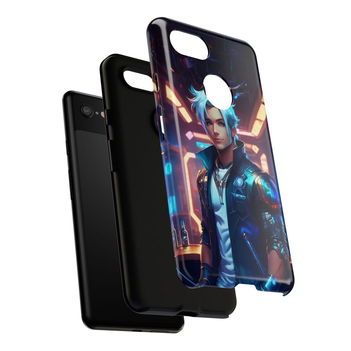 Futuristic Cyberpunk Male Cell Phone Case 009