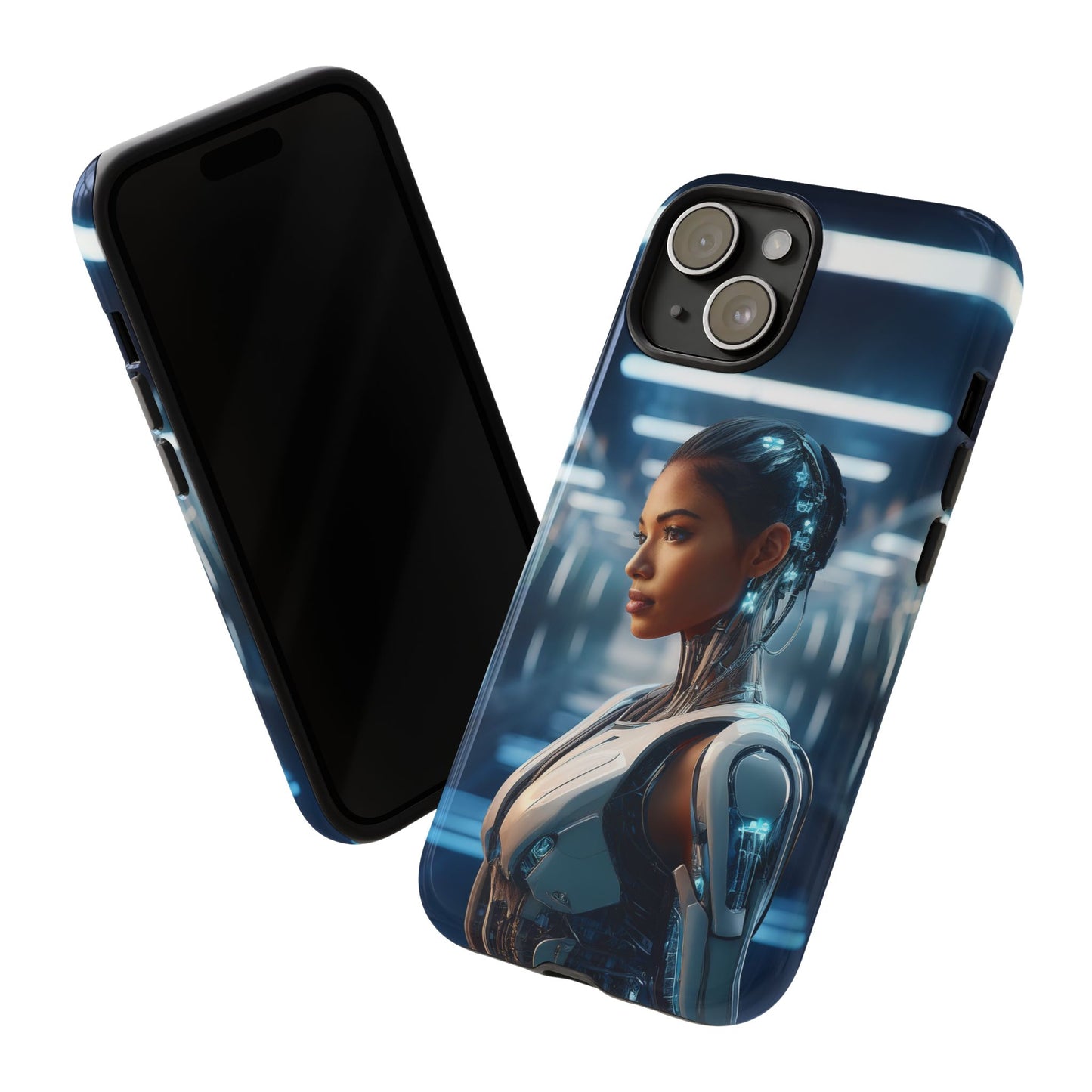 Futuristic Human Android Hybrid Cell Phone Case 002