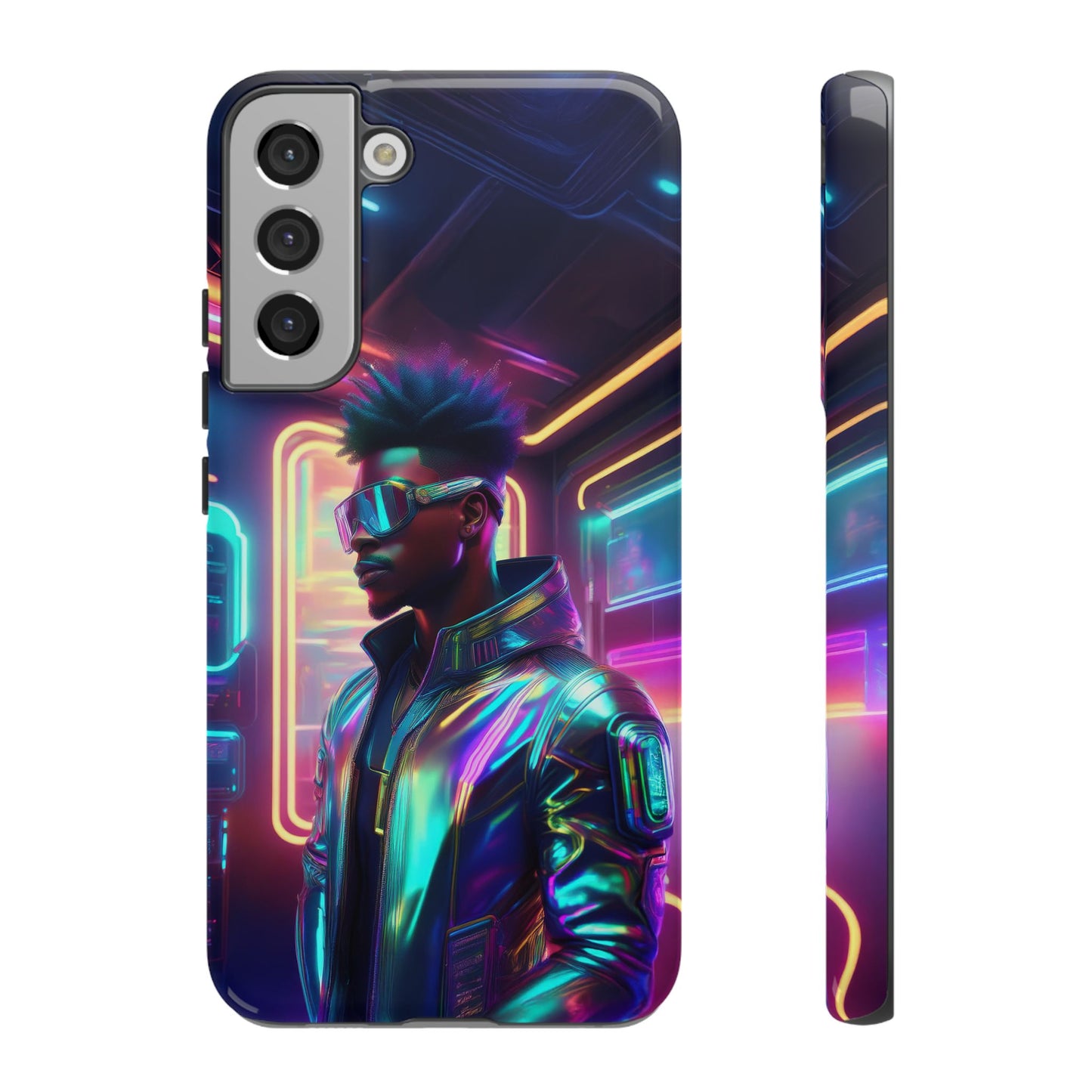 Futuristic Cyberpunk Male Cell Phone Case 004