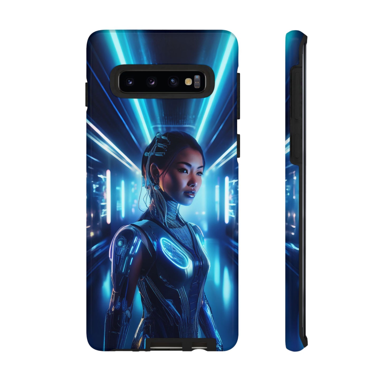 Futuristic Human Android Hybrid Cell Phone Case 004