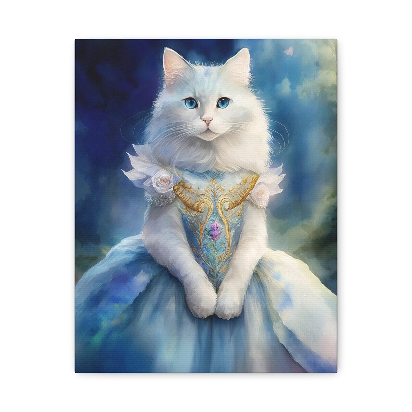 Meowgical Fairy Purrincess Canvas Art | Stretched Matte Wall Decor 007