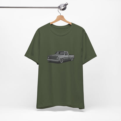 Classic Truck Graphic Tee Dark Theme – Vintage Pickup Vector Design for Car Enthusiasts