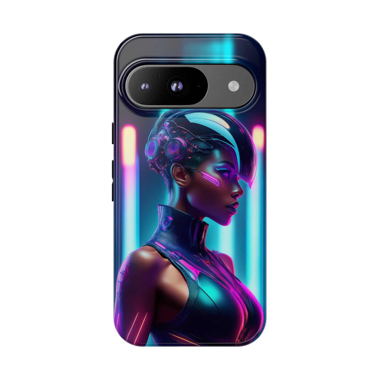 Futuristic Cyberpunk Female Cell Phone Case 021