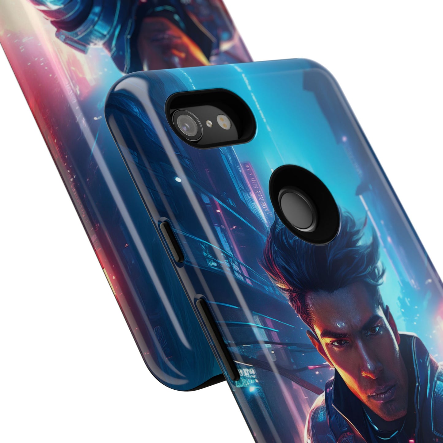 Futuristic Cyberpunk Male Cell Phone Case 017