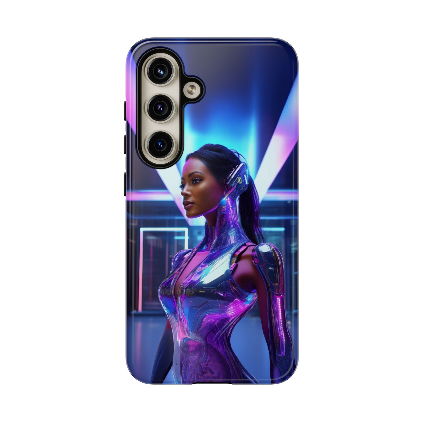 Futuristic Human Android Hybrid Cell Phone Case 017