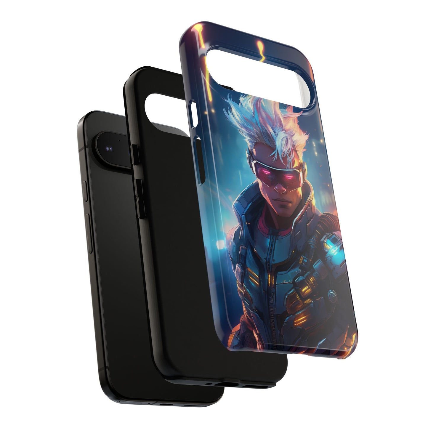 Futuristic Cyberpunk Male Cell Phone Case 018