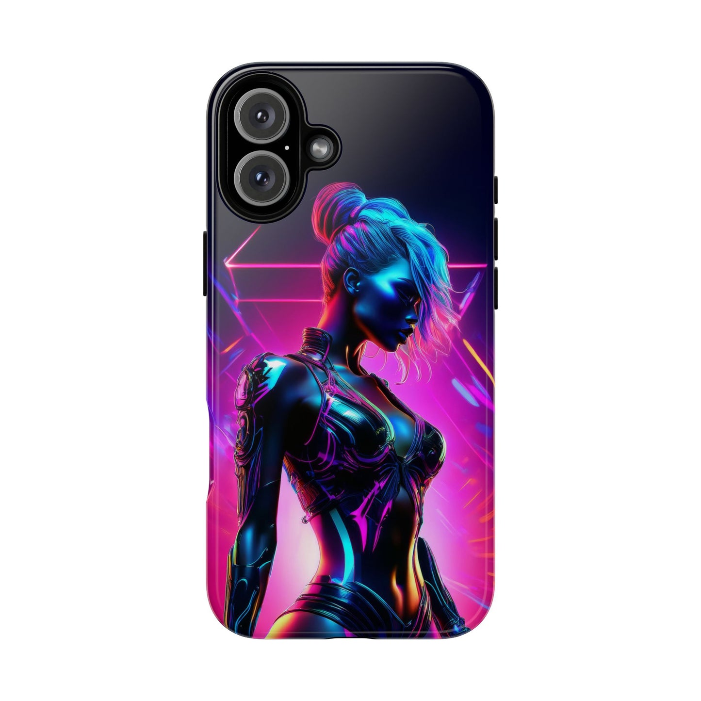 Futuristic Cyberpunk Female Cell Phone Case 017