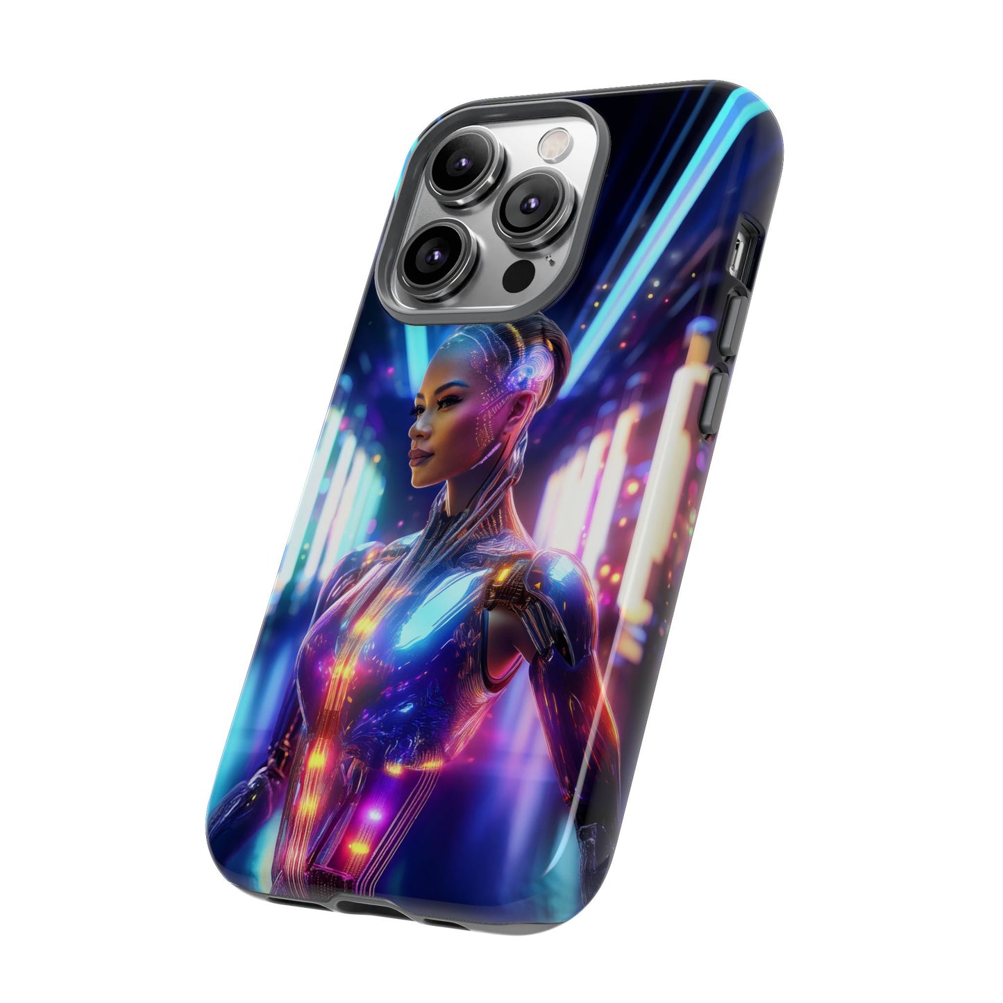 Futuristic Human Android Hybrid Cell Phone Case 010