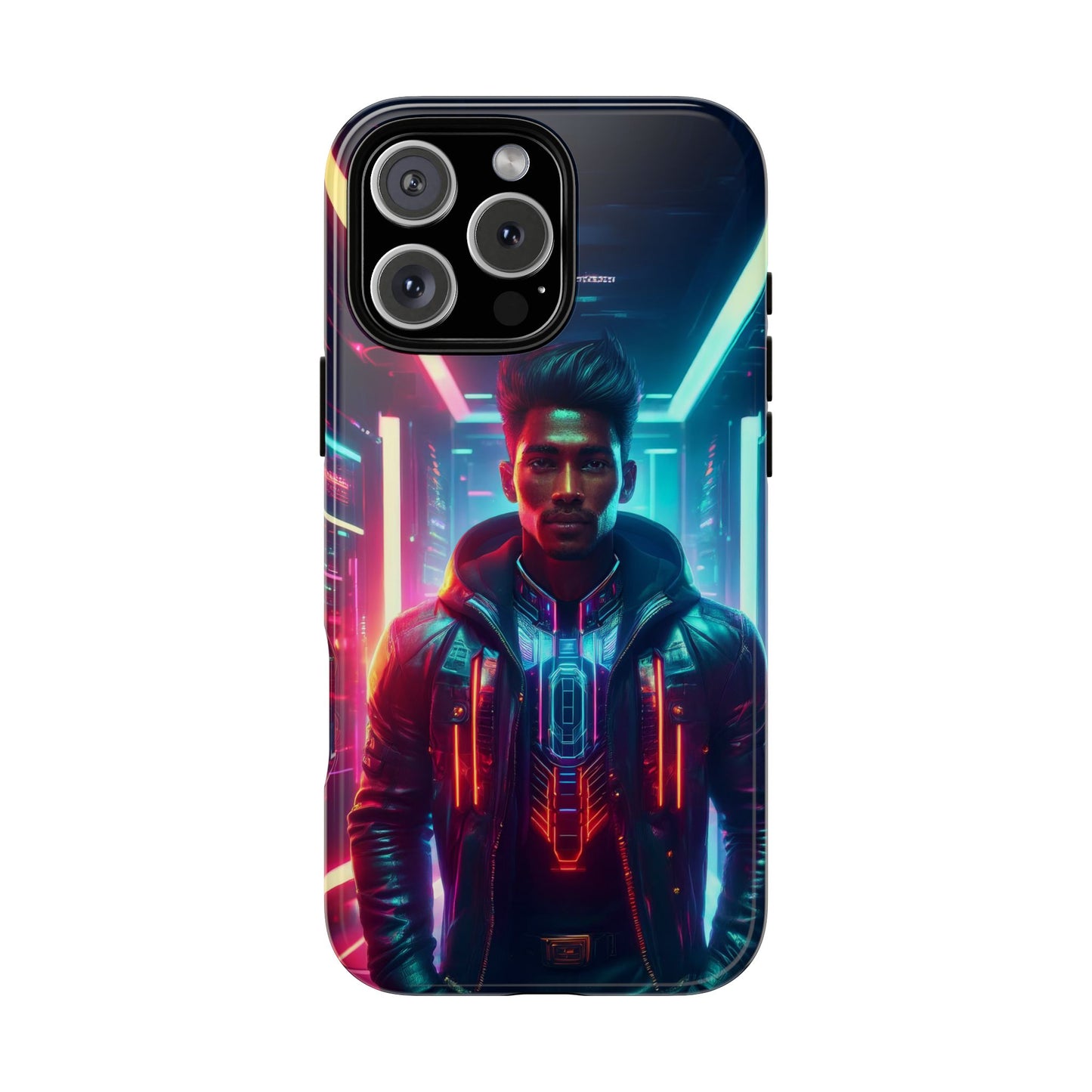 Futuristic Cyberpunk Male Cell Phone Case 001