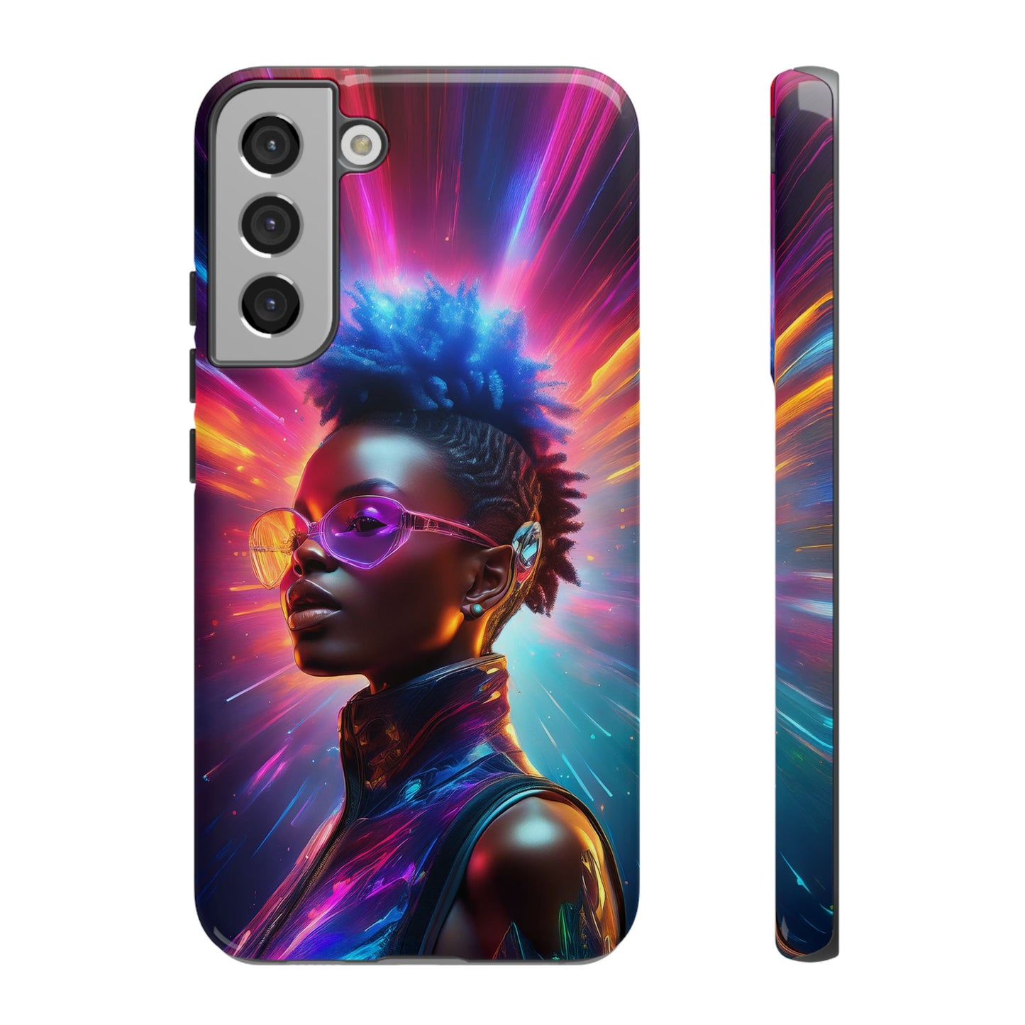 Futuristic Cyberpunk Female Cell Phone Case 026