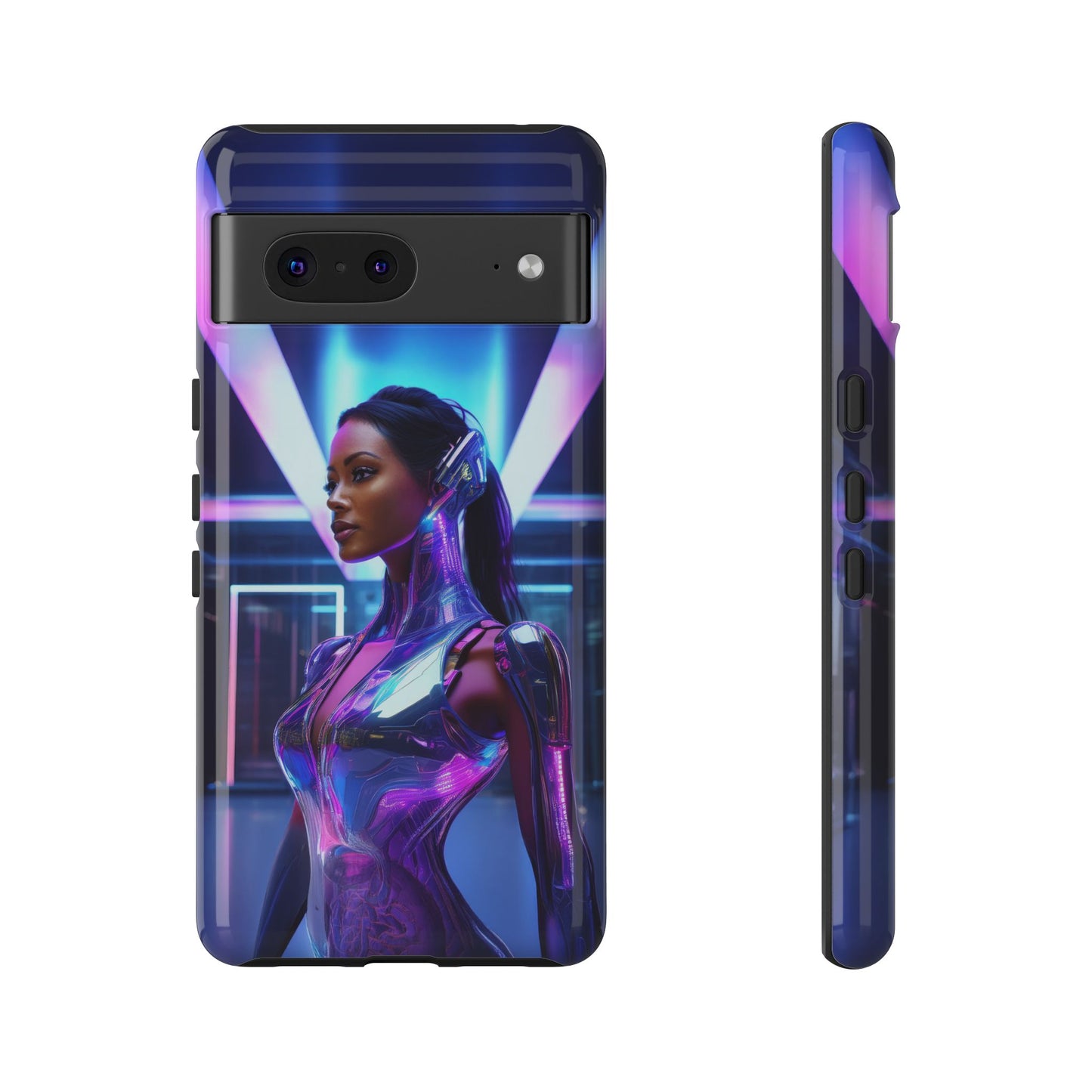 Futuristic Human Android Hybrid Cell Phone Case 017