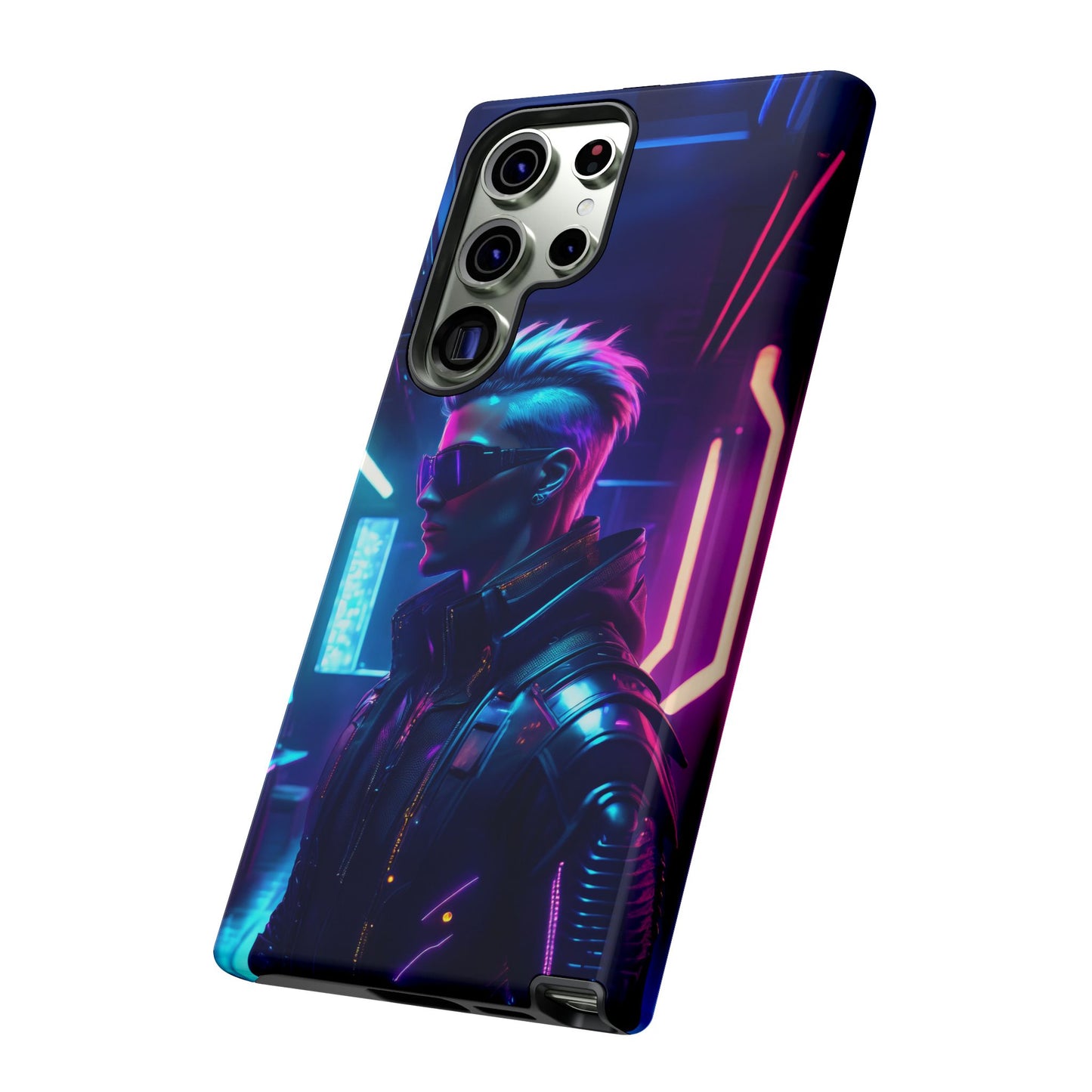 Futuristic Cyberpunk Male Cell Phone Case 002