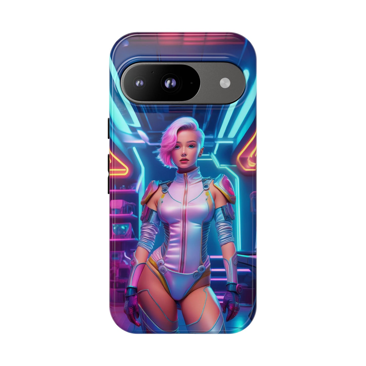 Futuristic Cyberpunk Female Cell Phone Case 002