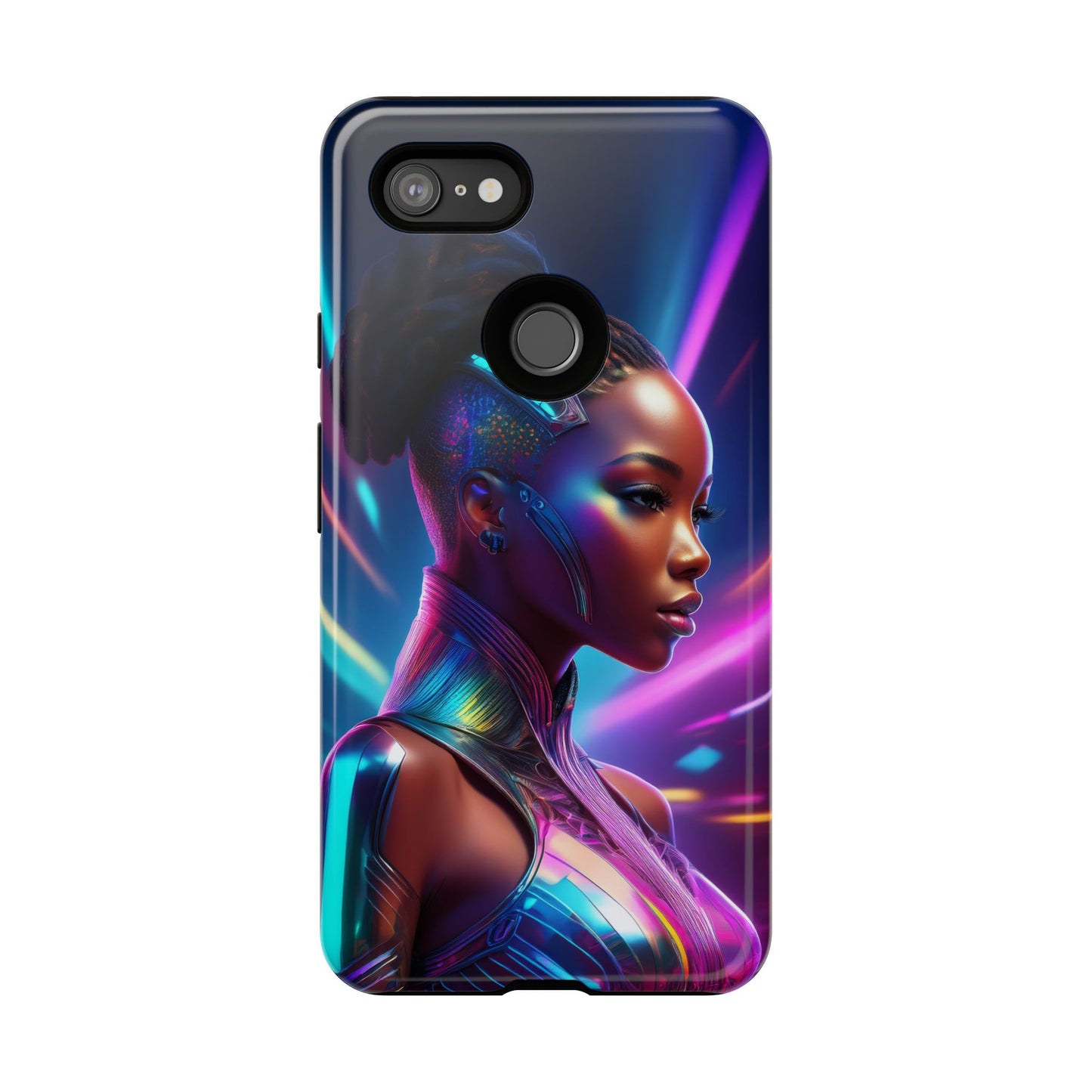 Futuristic Cyberpunk Female Cell Phone Case 014