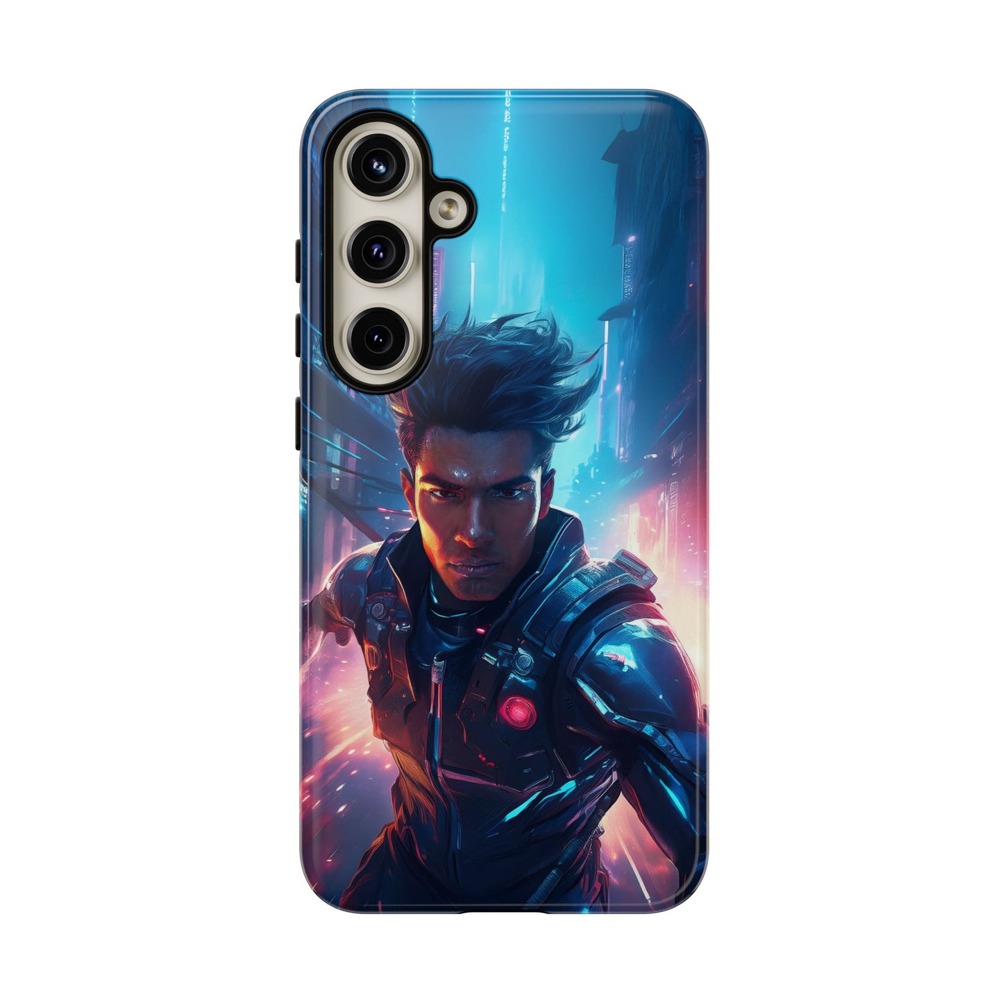 Futuristic Cyberpunk Male Cell Phone Case 017