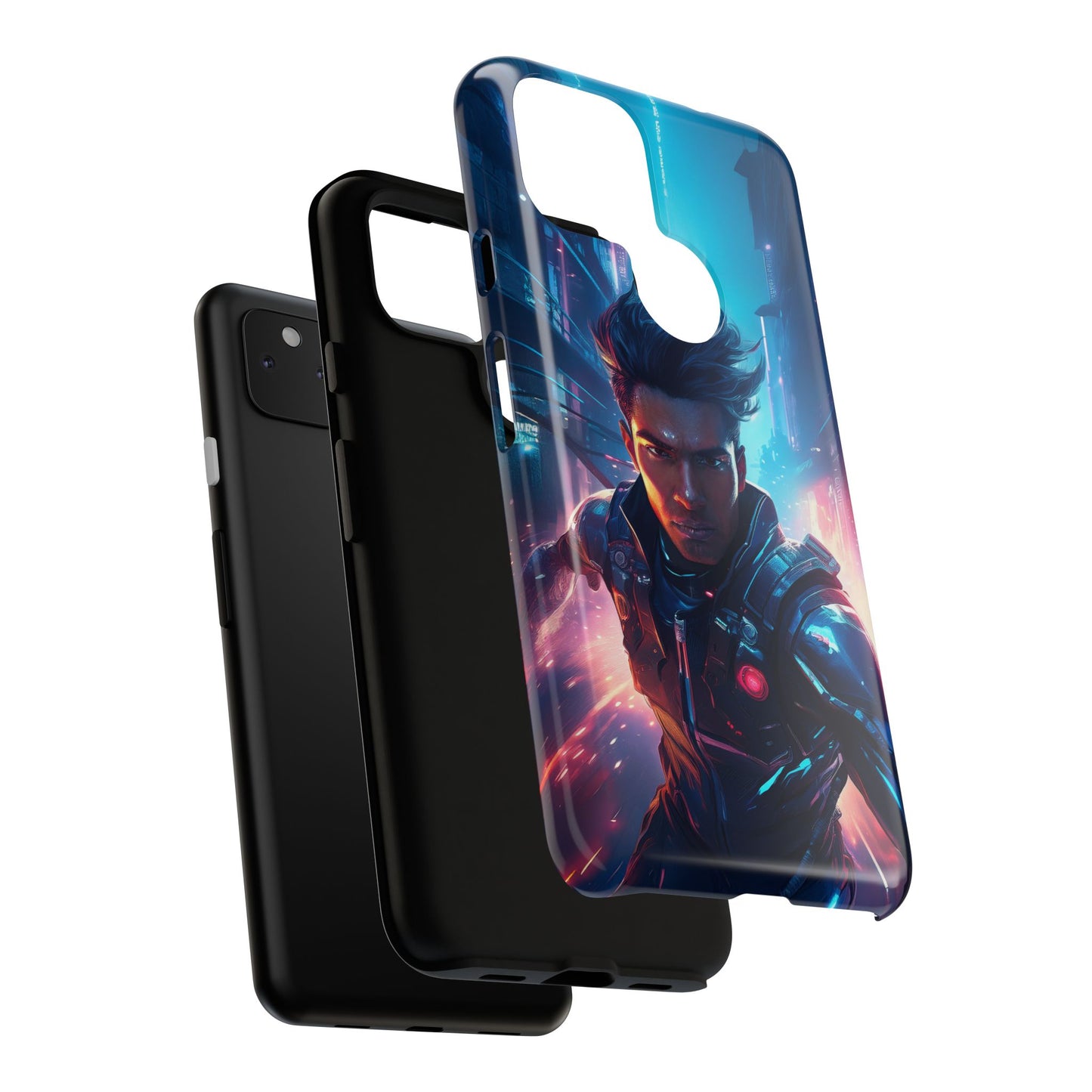 Futuristic Cyberpunk Male Cell Phone Case 017