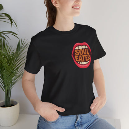 Colorful Design Soul Eater Shirt – Bold Funny Tee for Women Who Break Hearts and Don’t Apologize. Unisex Jersey Short Sleeve Tee