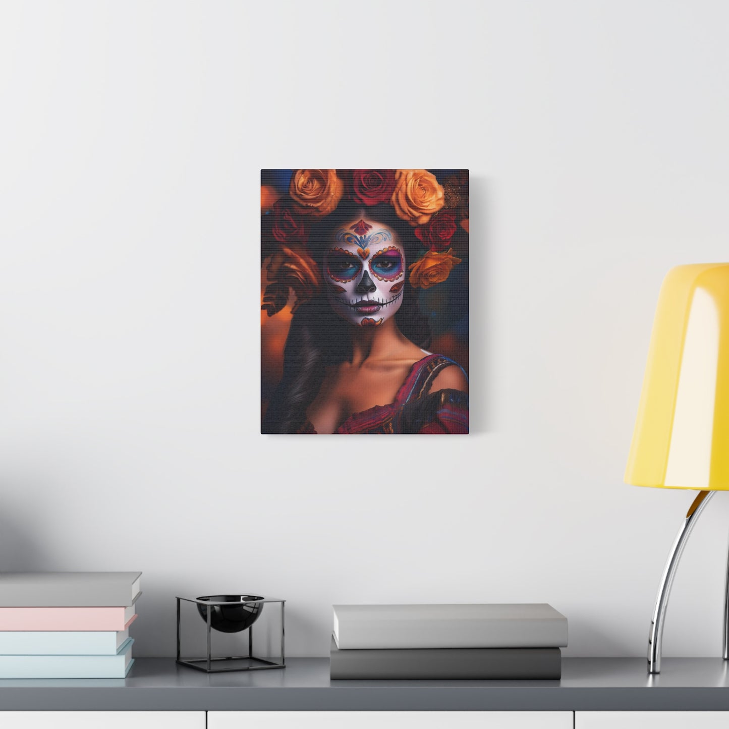 Dia de los Muertos Canvas Art | Day of the Dead - Stretched Matte Wall Decor 009