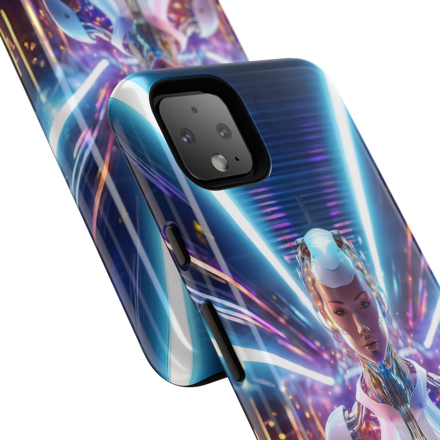 Futuristic Human Android Hybrid Cell Phone Case 007