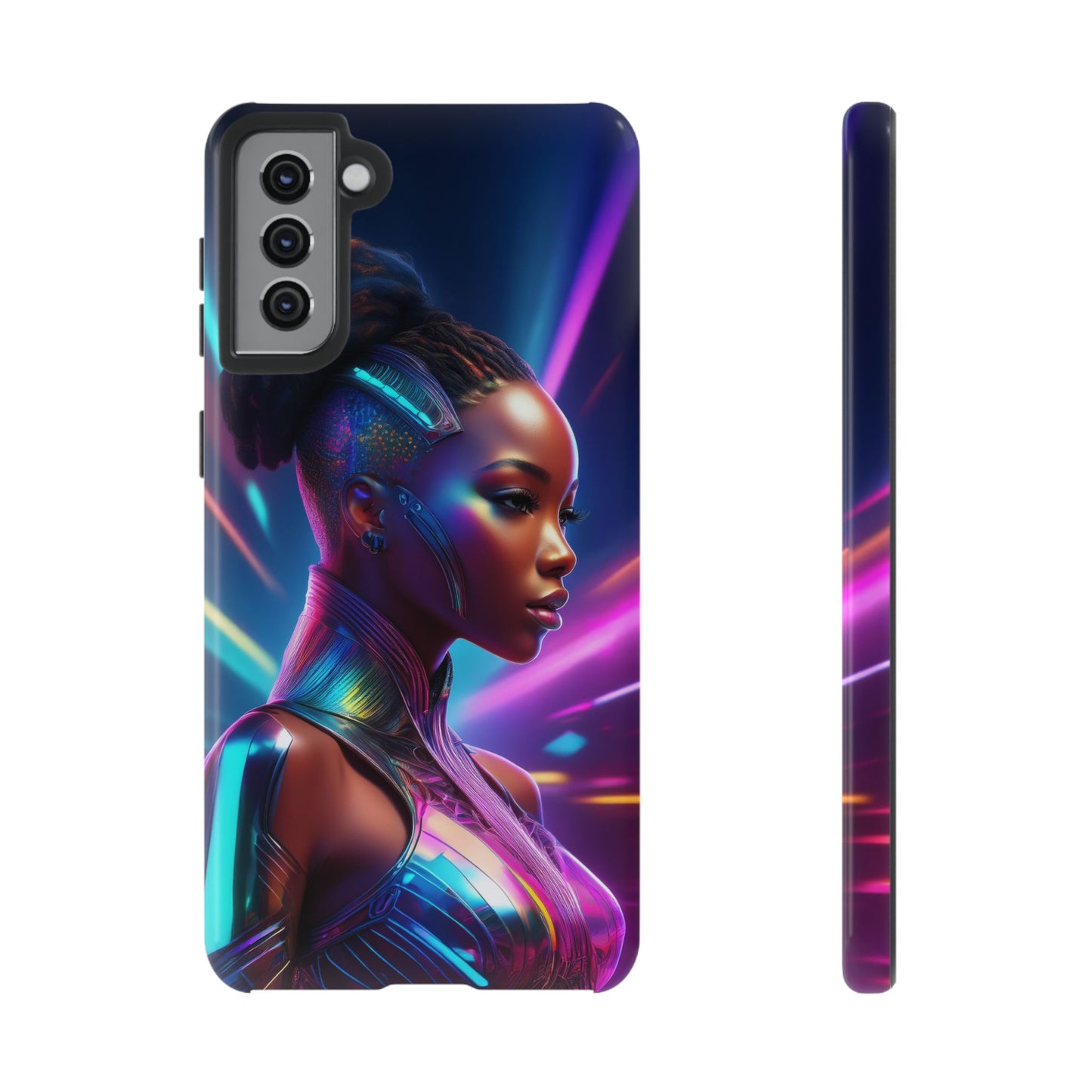 Futuristic Cyberpunk Female Cell Phone Case 014