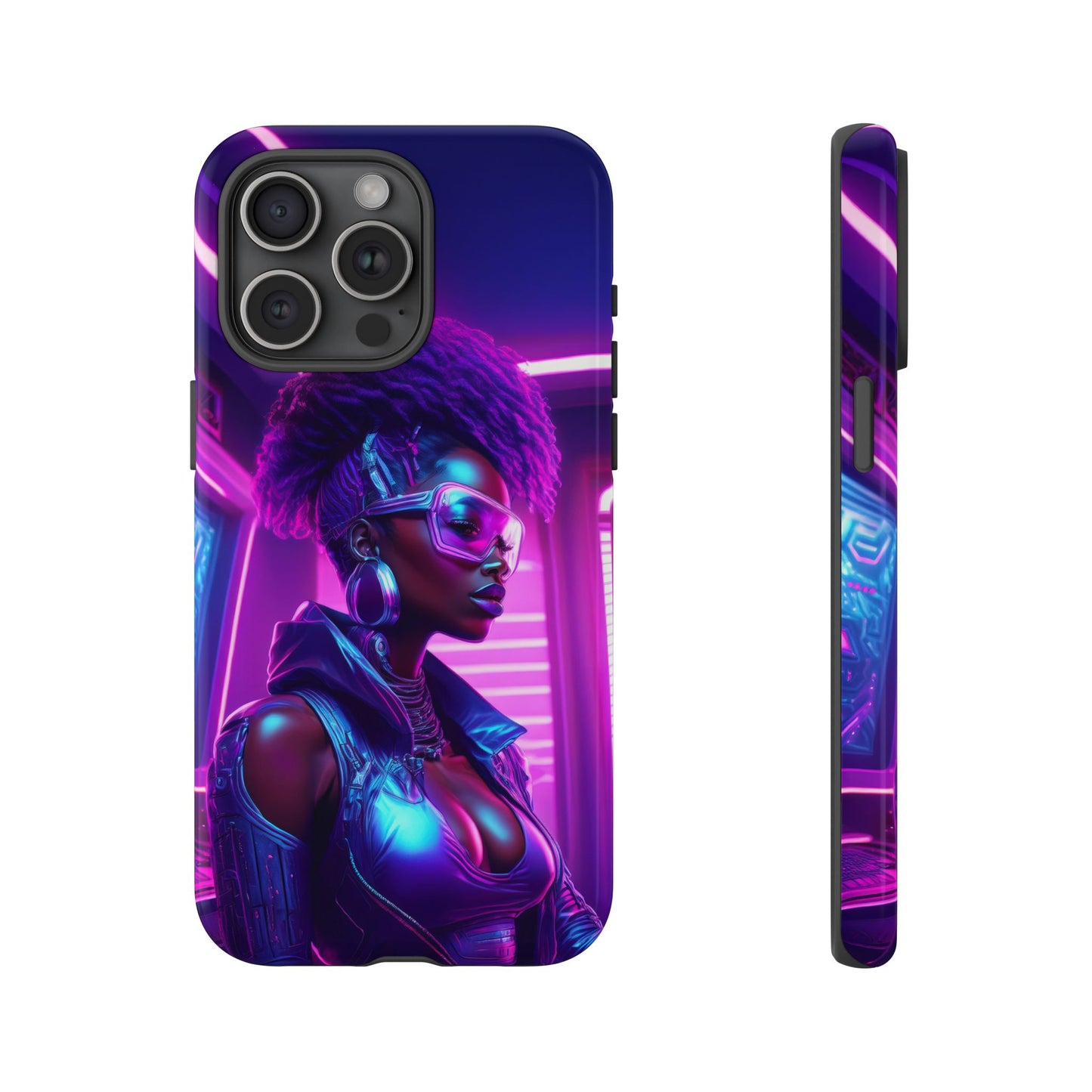 Futuristic Cyberpunk Female Cell Phone Case 004