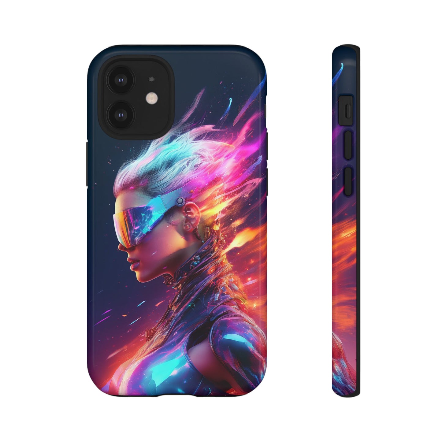 Futuristic Cyberpunk Female Cell Phone Case 025