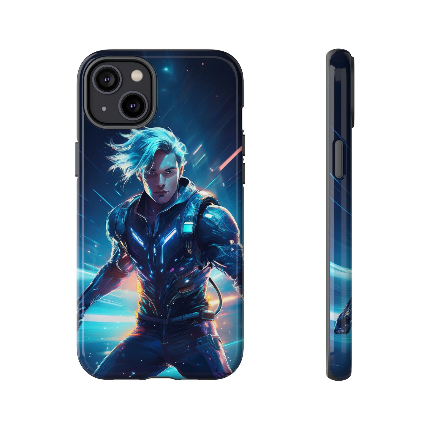 Futuristic Cyberpunk Male Cell Phone Case 024