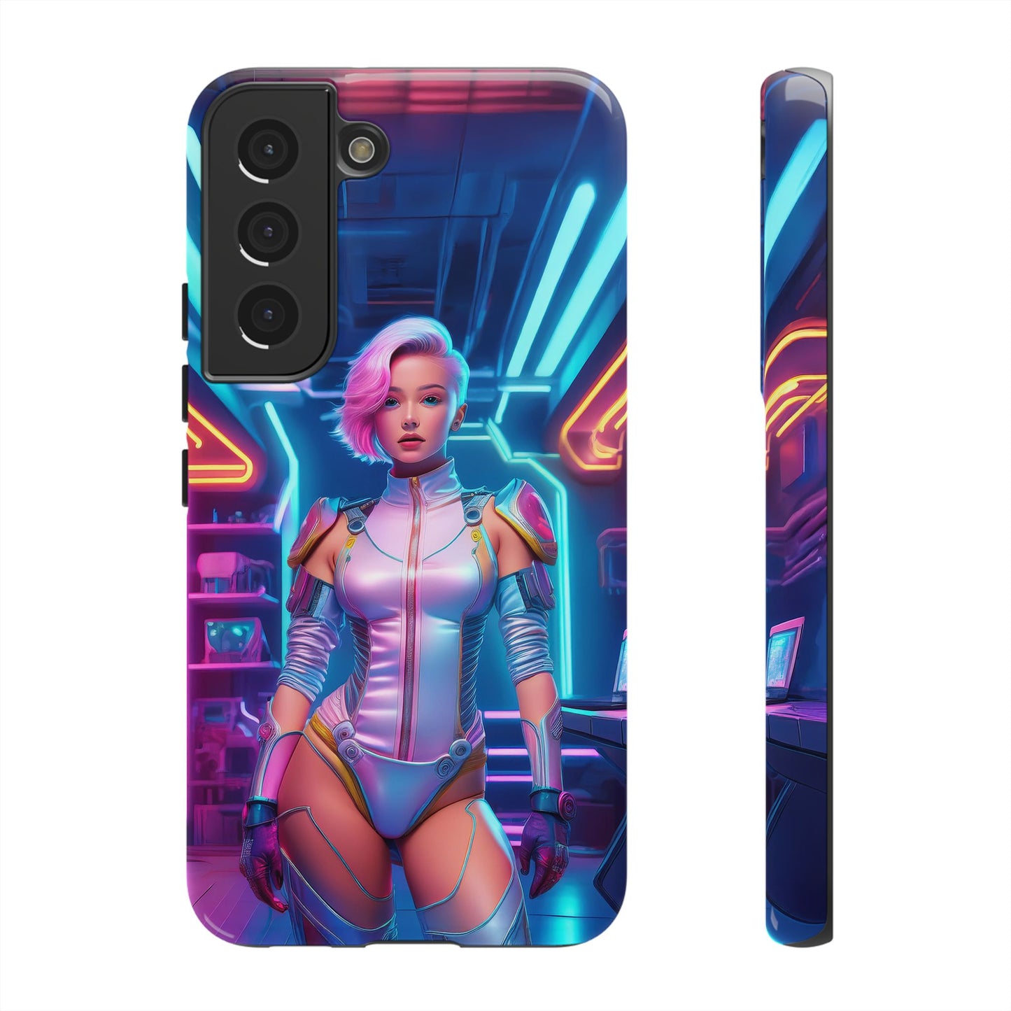 Futuristic Cyberpunk Female Cell Phone Case 002