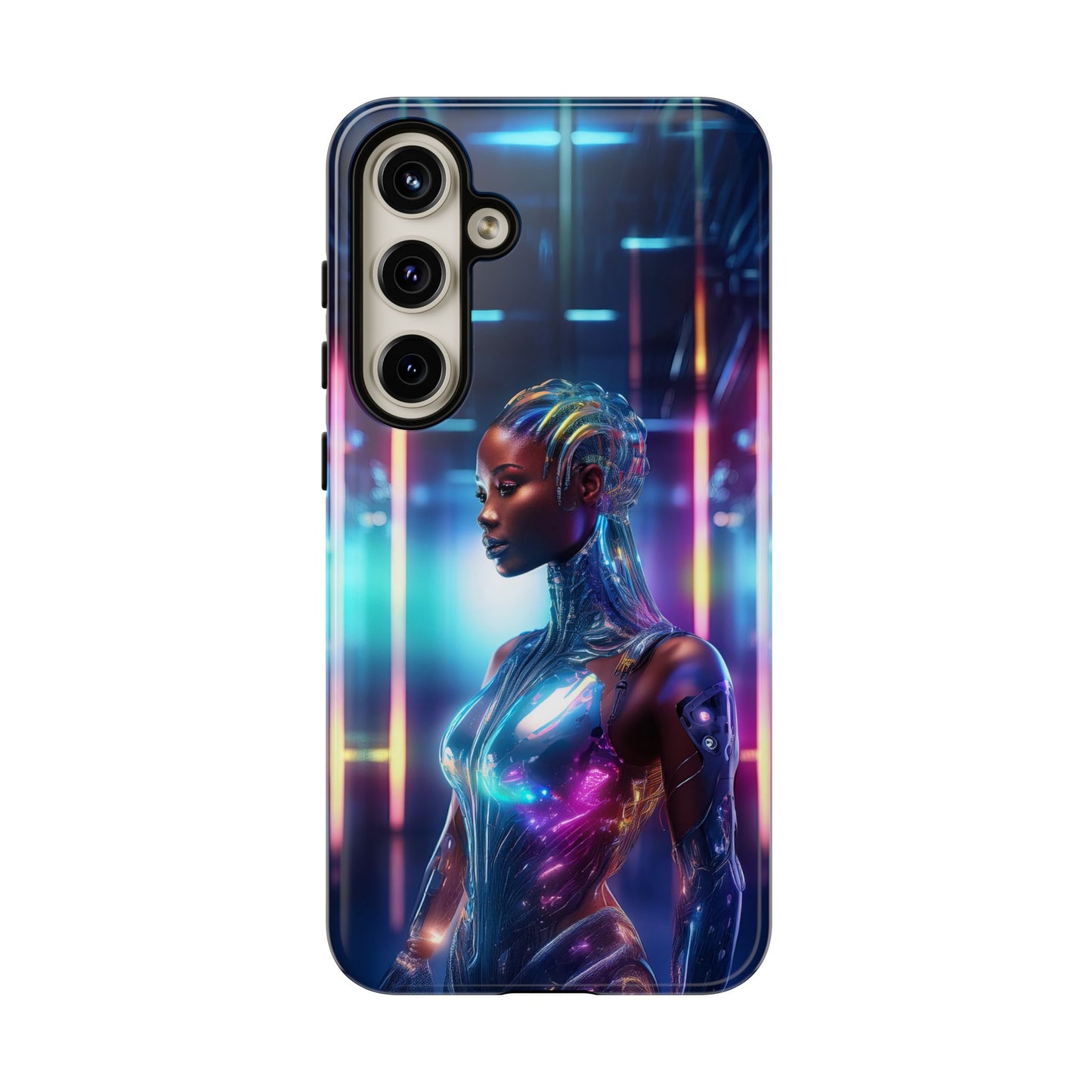 Futuristic Human Android Hybrid Cell Phone Case 014