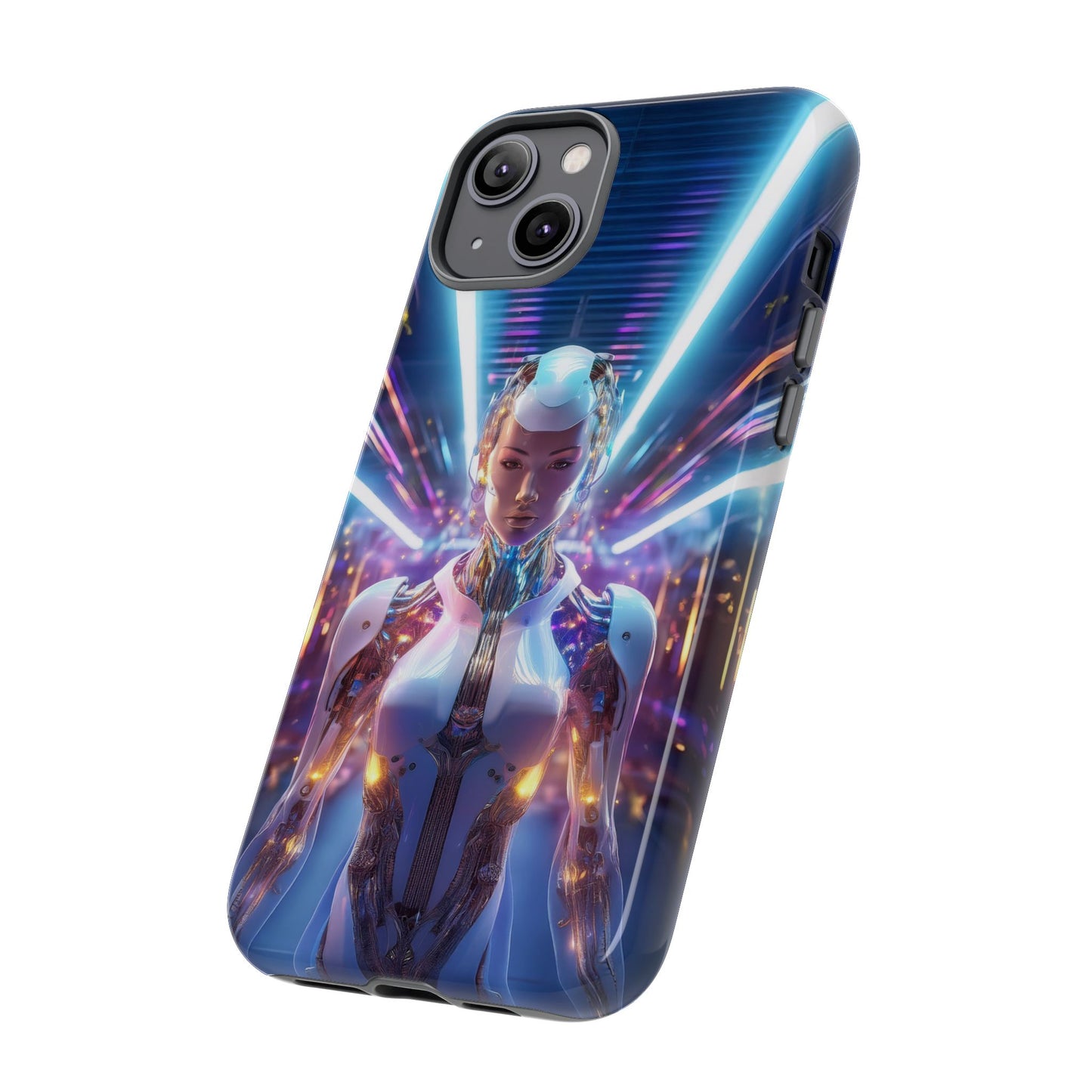 Futuristic Human Android Hybrid Cell Phone Case 007