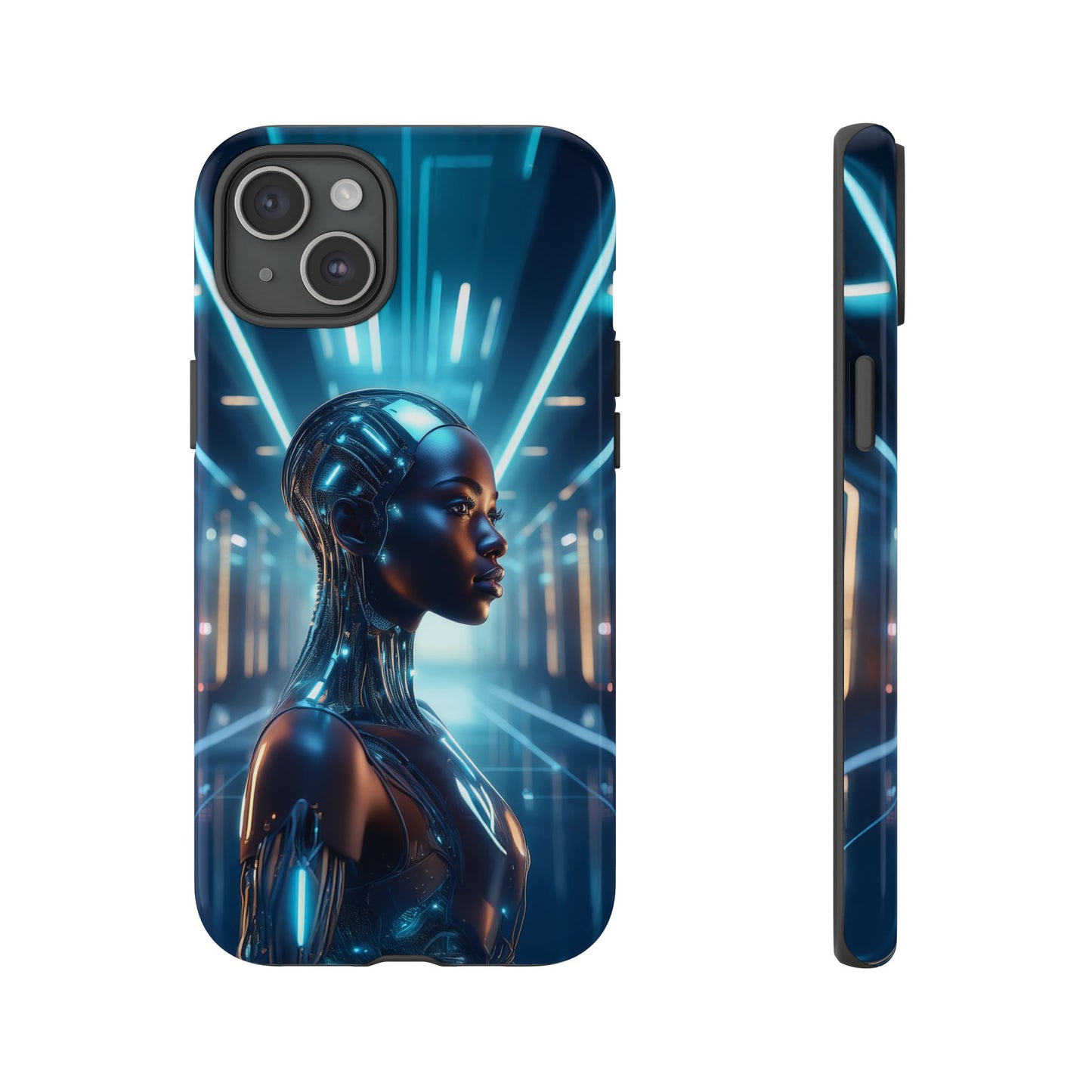 Futuristic Human Android Hybrid Cell Phone Case 003