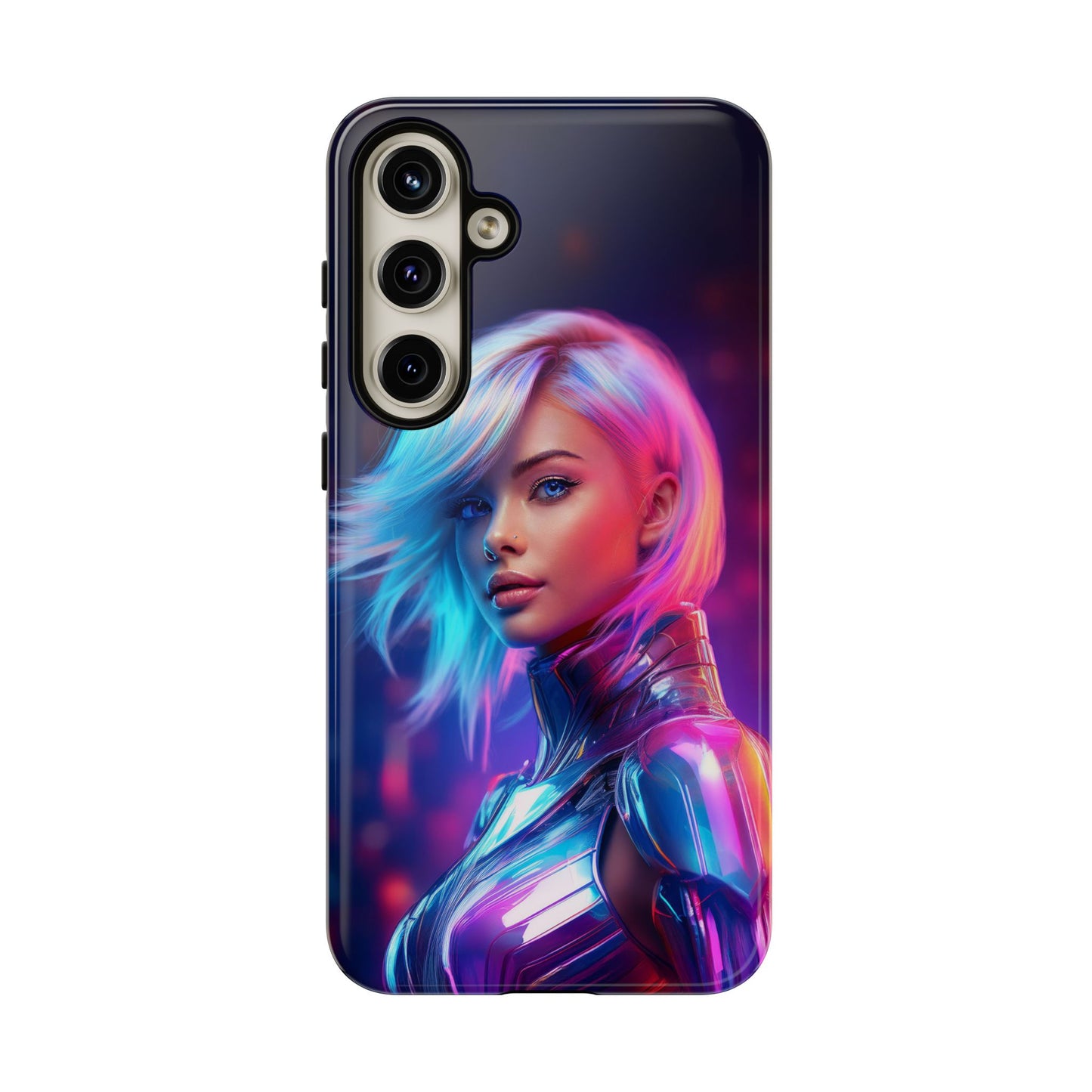 Futuristic Cyberpunk Female Cell Phone Case 028