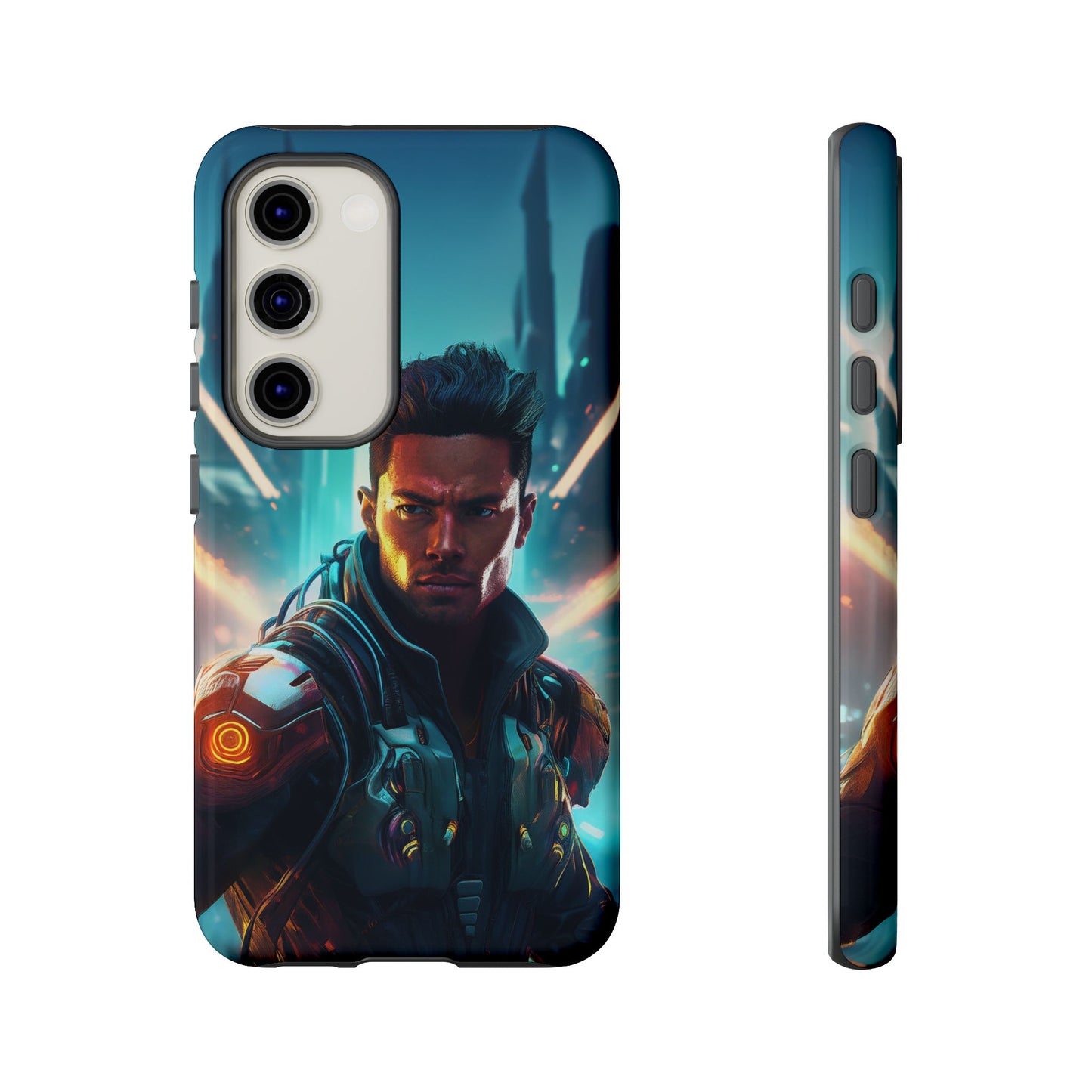 Futuristic Cyberpunk Male Cell Phone Case 015