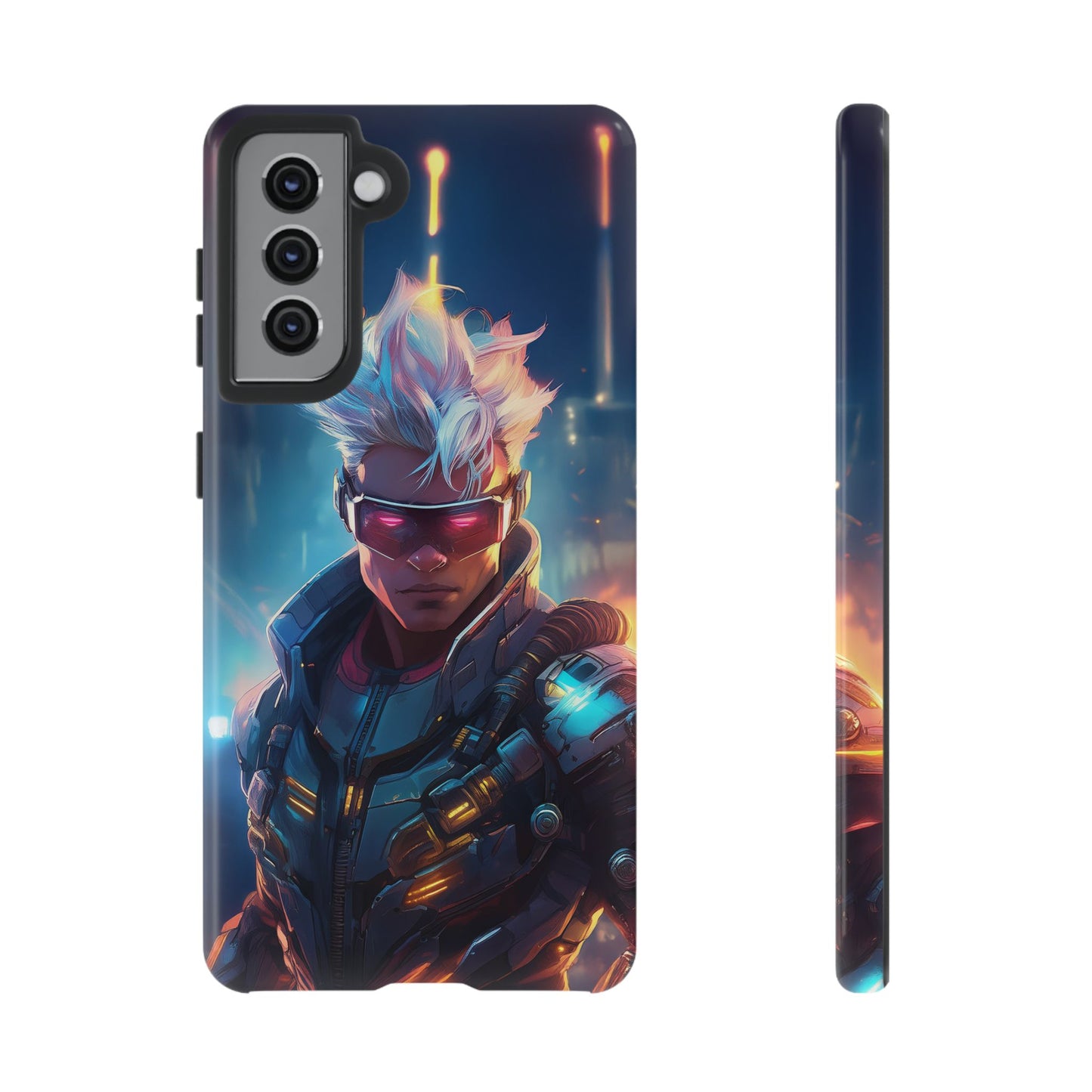 Futuristic Cyberpunk Male Cell Phone Case 018