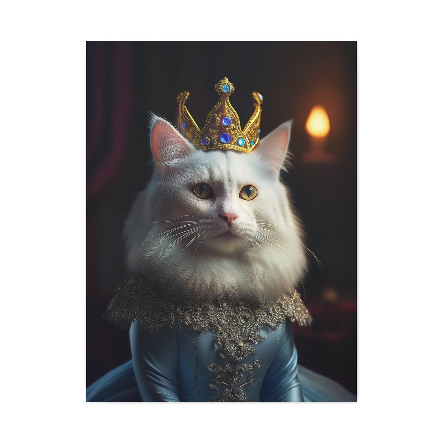 Her Royal Meowjesty Canvas Art | Stretched Matte Wall Decor 003