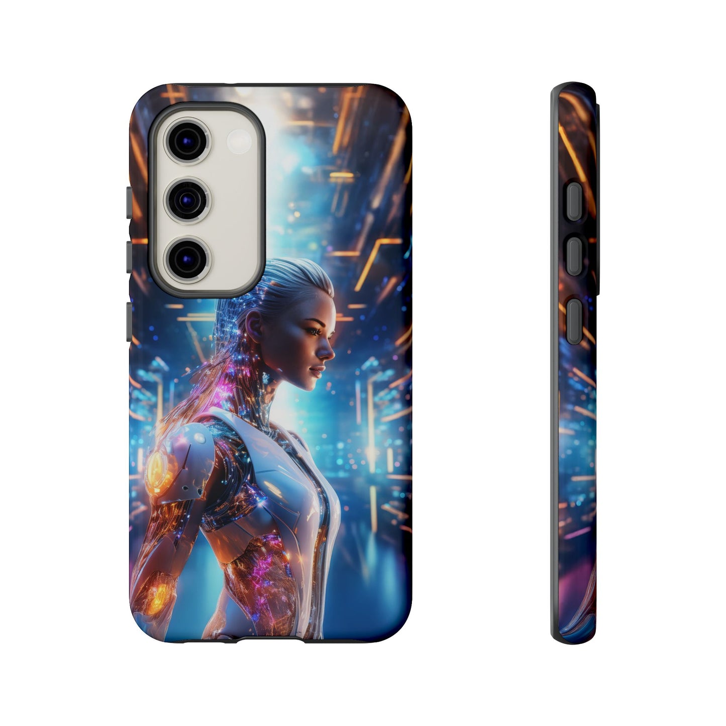 Futuristic Human Android Hybrid Cell Phone Case 008