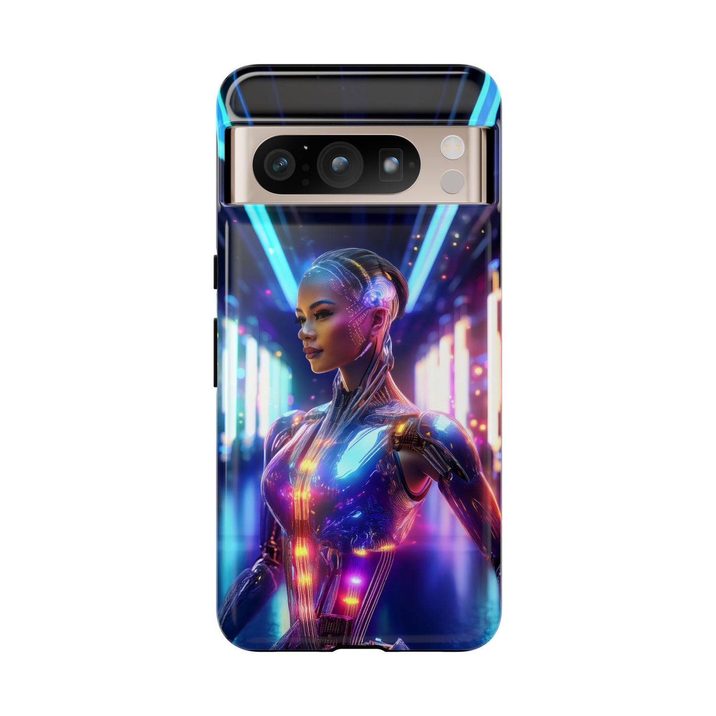 Futuristic Human Android Hybrid Cell Phone Case 010