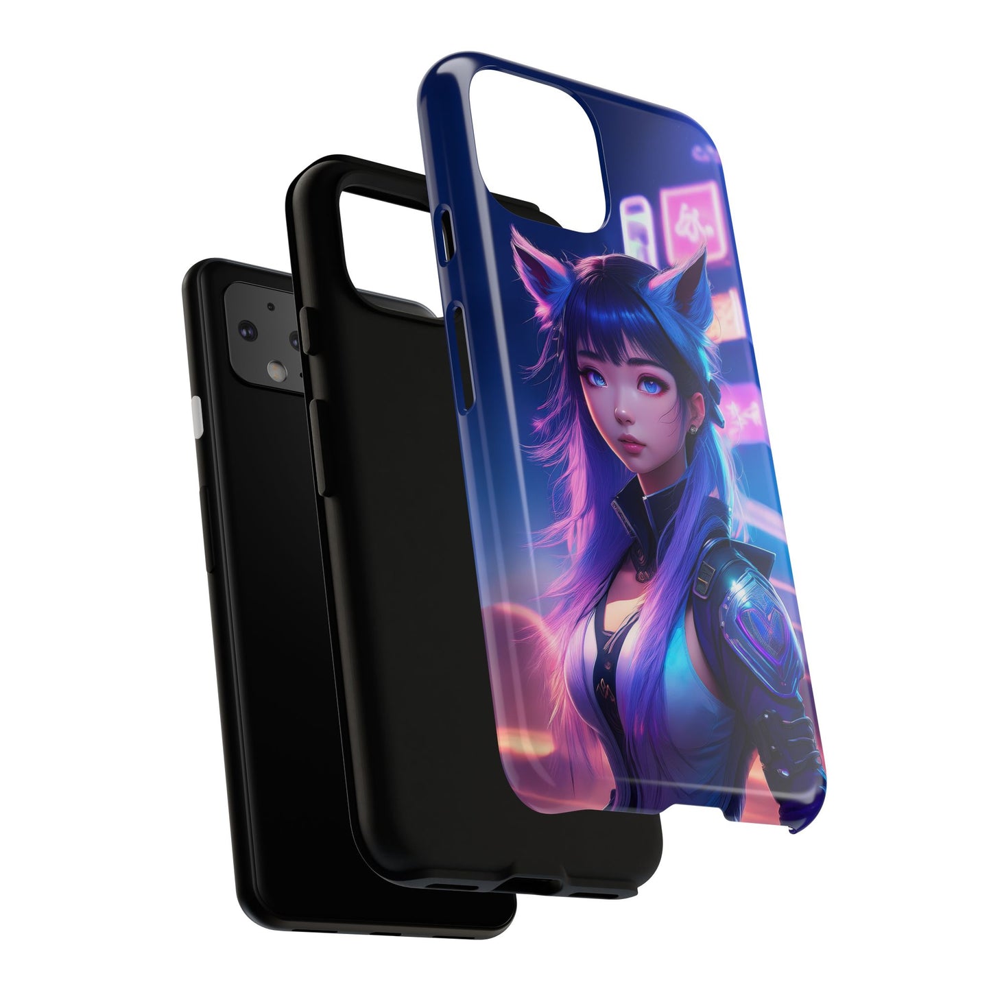 Futuristic Cyberpunk Female Cell Phone Case 010