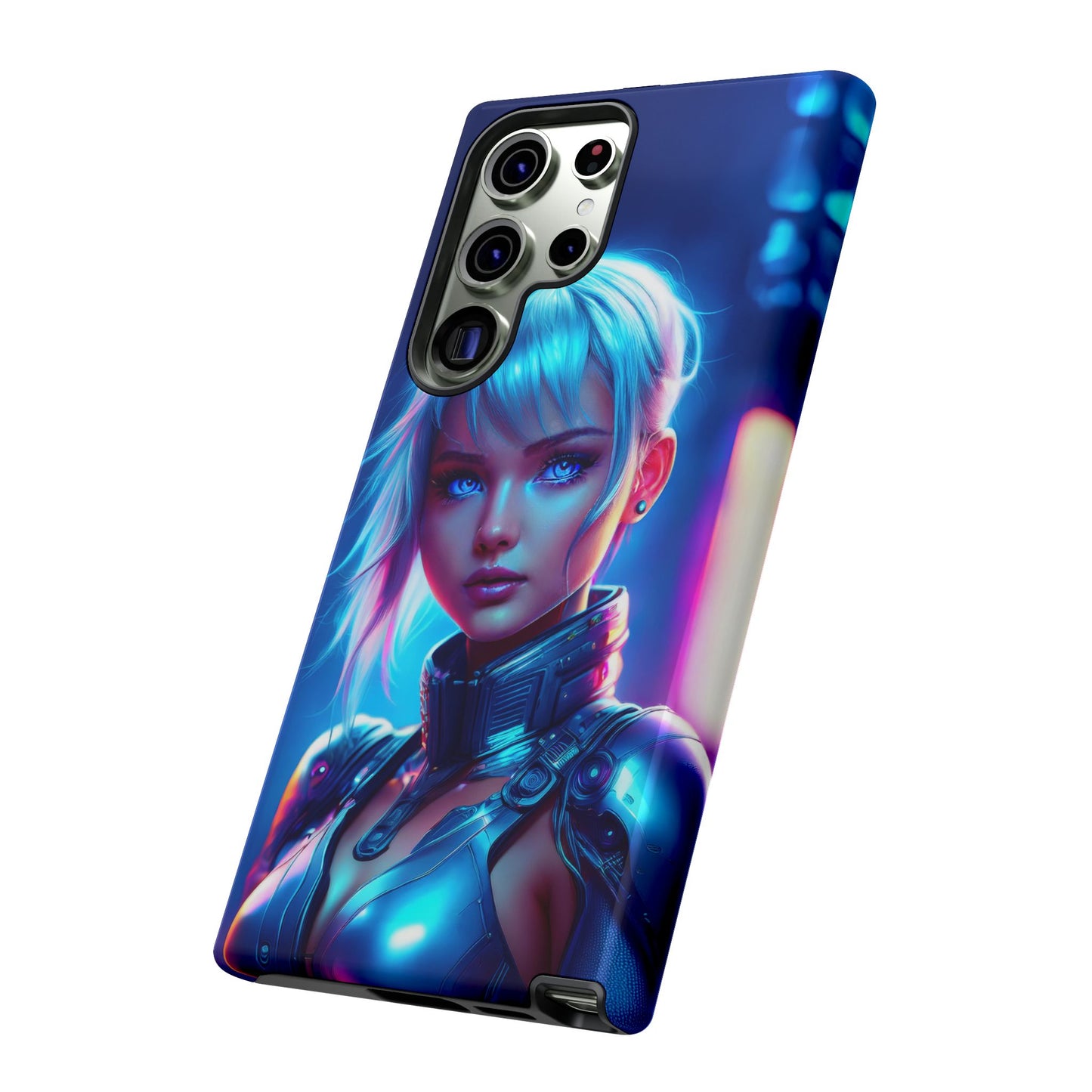 Futuristic Cyberpunk Female Cell Phone Case 013