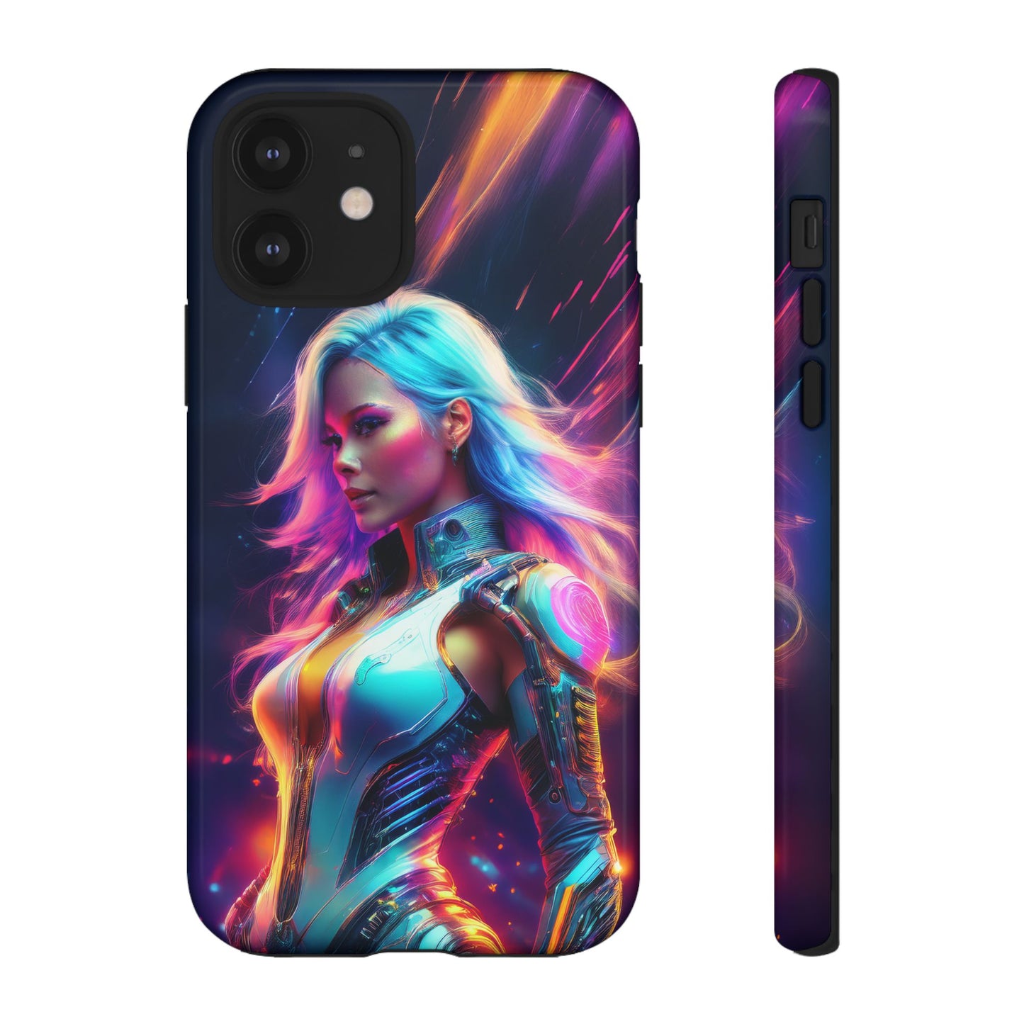 Futuristic Cyberpunk Female Cell Phone Case 012