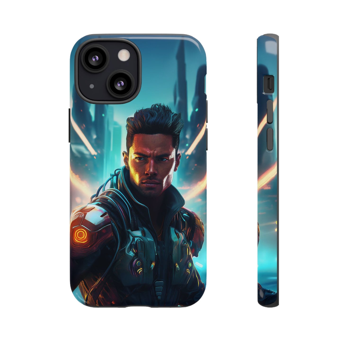 Futuristic Cyberpunk Male Cell Phone Case 015